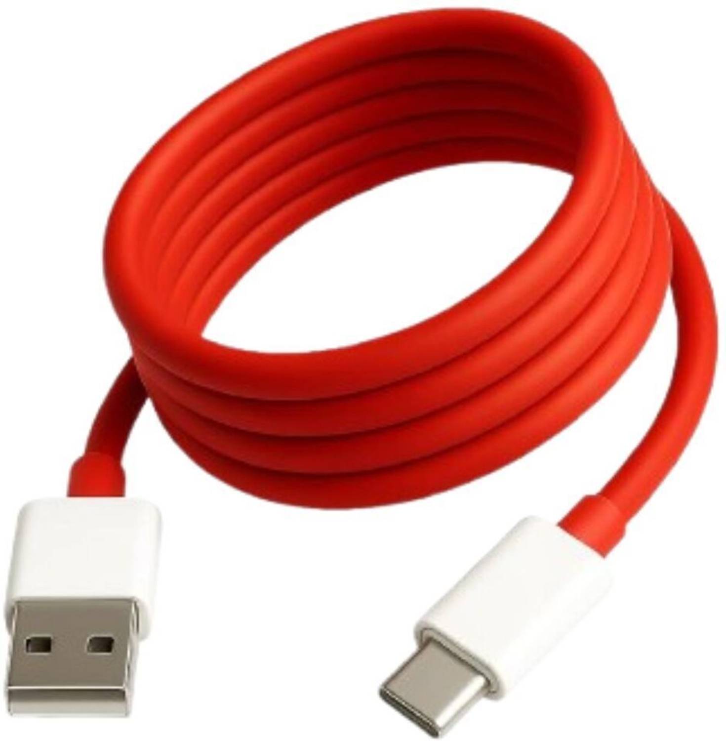 ChargHunt USB Type C Cable 5 A 1 m High-Purity Copper Core – Ensures efficient power transmission. 65 Watt 5.Amp WARP/DASH Charging Type C Charging Adapter Cable for Android Phone