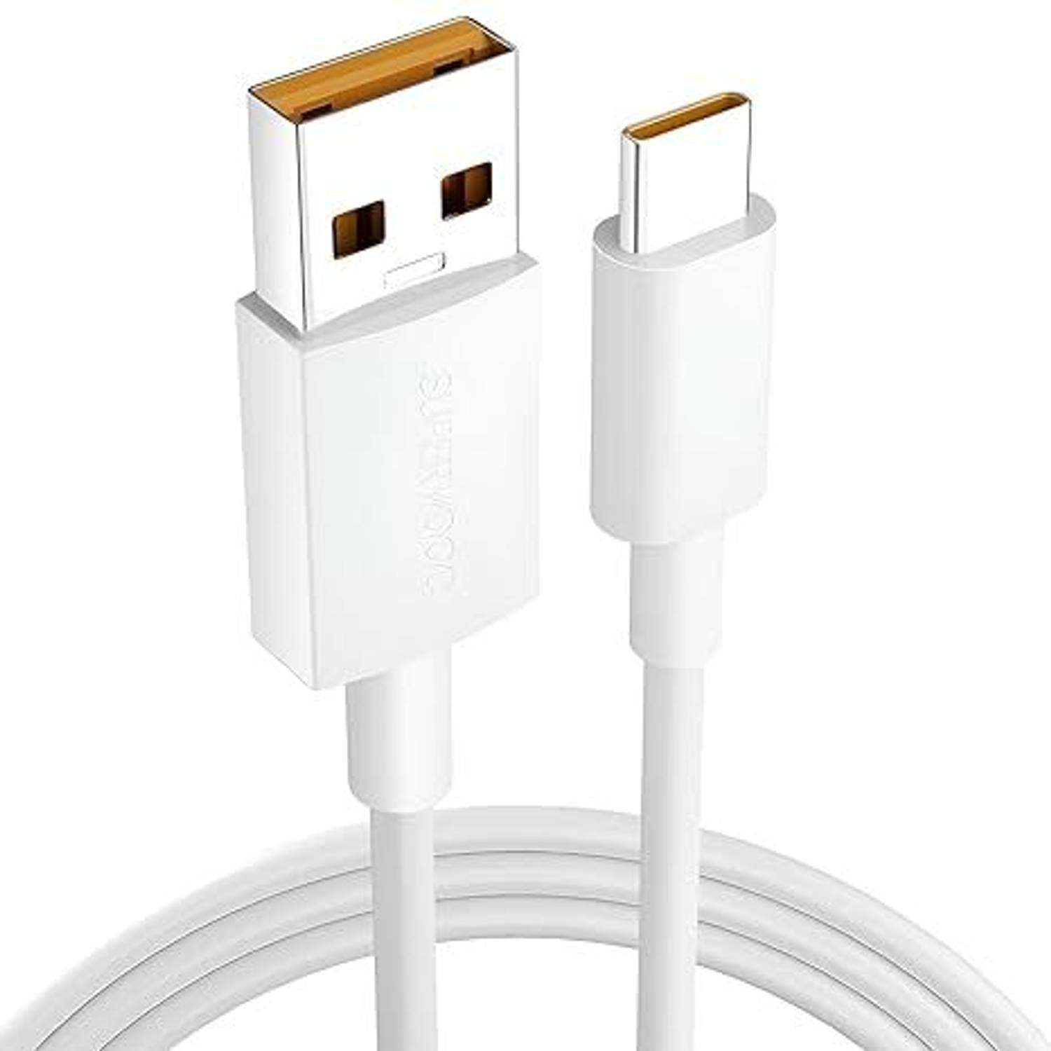 GHEREL USB Type C Cable 1 m 45W Super Vooc Charge, Data Sync Fast Charging Type-C Cable