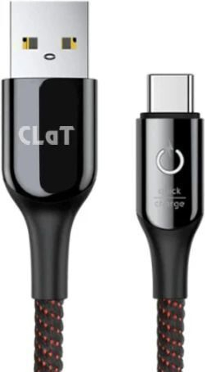 Image of CLAT USB Type C Cable 3 A 1.1 m with Intelligent Power Off Led Light and Quick Charging Indicator