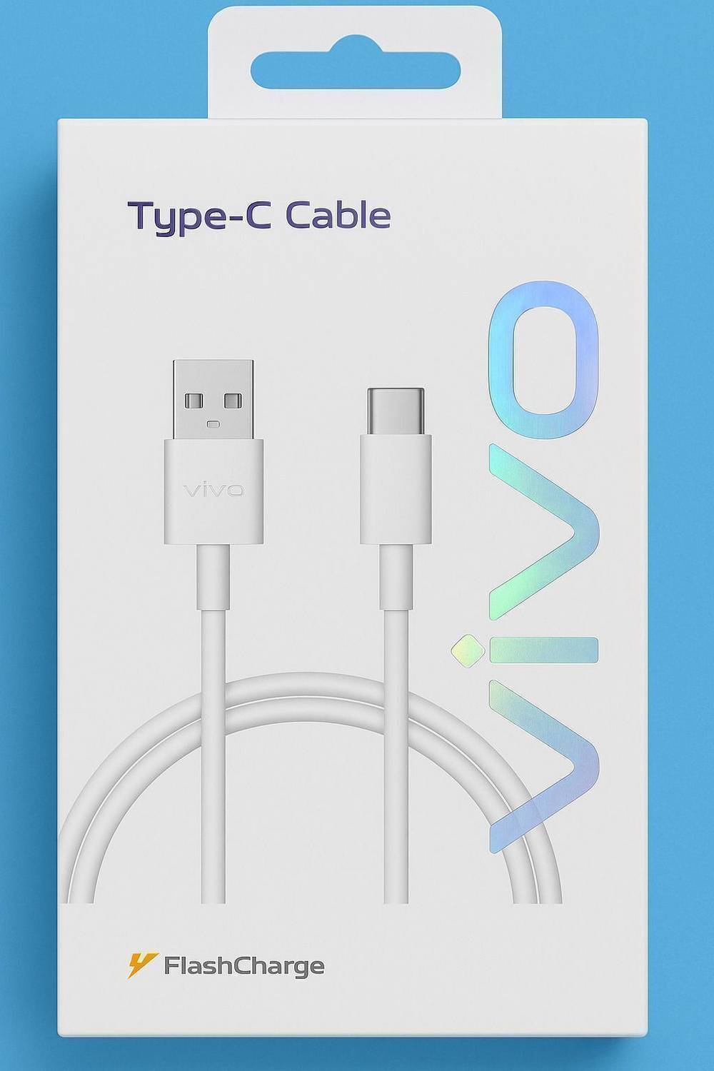 vivo USB Type C Cable 0.97 m Type-C Original USB Cable | 3A Fast Charging | High-Speed Data Transfer | Universal Type-C Support"