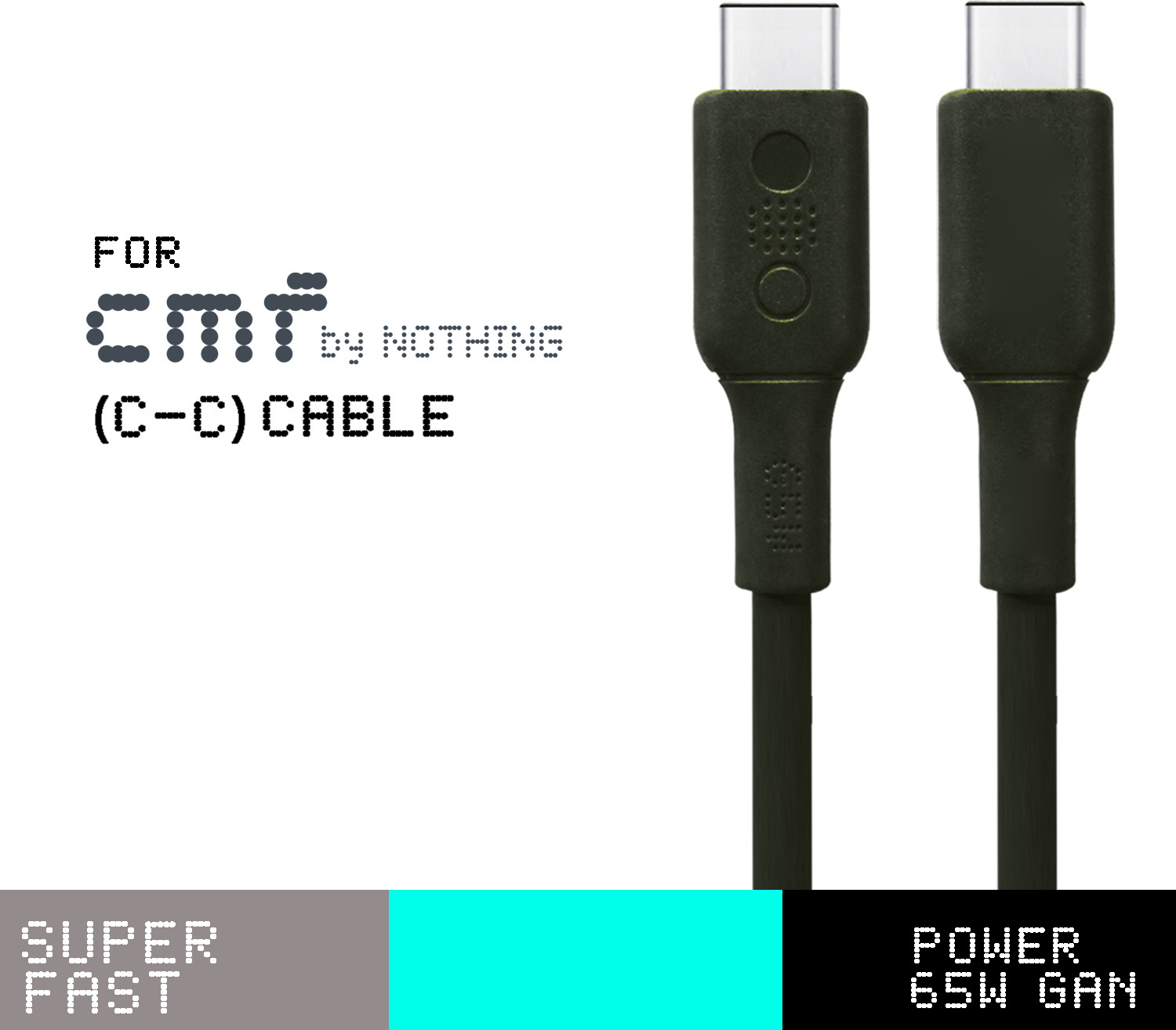 Image of Safa USB Type C Cable 6.5 A 1 m Power GaN 65W SuperFast Type-C To Type-C Data Cable