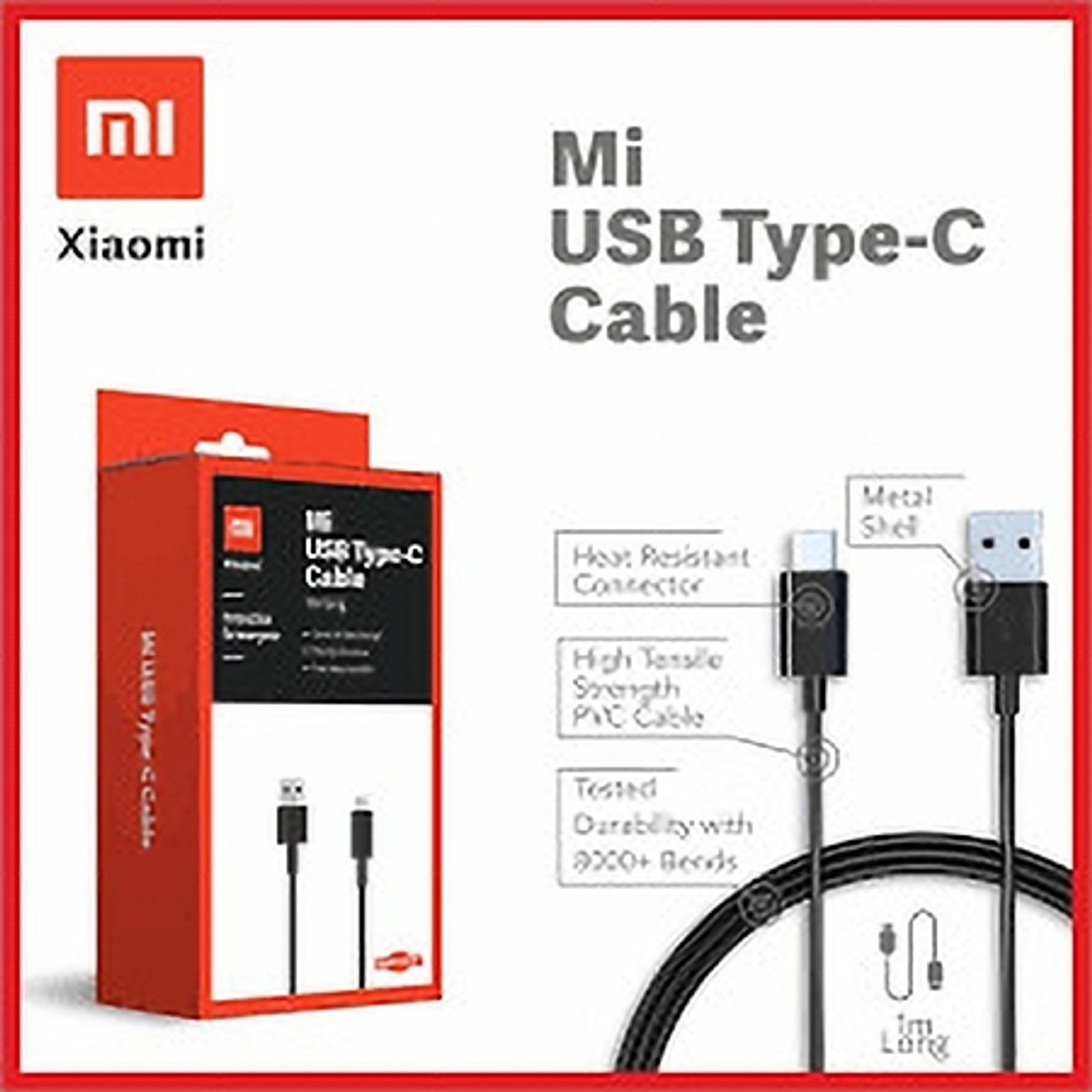Image of XIAOMI USB Type C Cable 1 m USBC100T