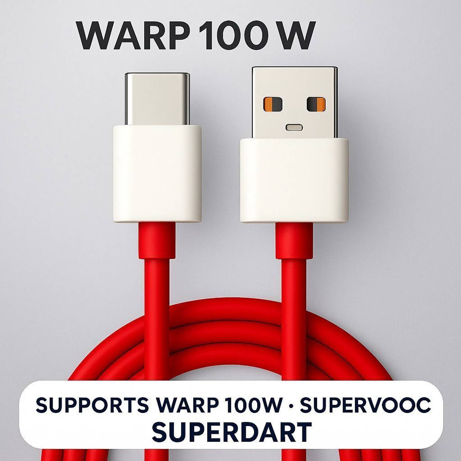 ULTRAWARP USB Type C Cable 8 A 1.05 m original 65W/10V/6.5A Warp Charging Cable Type C Fast Chaging Cable