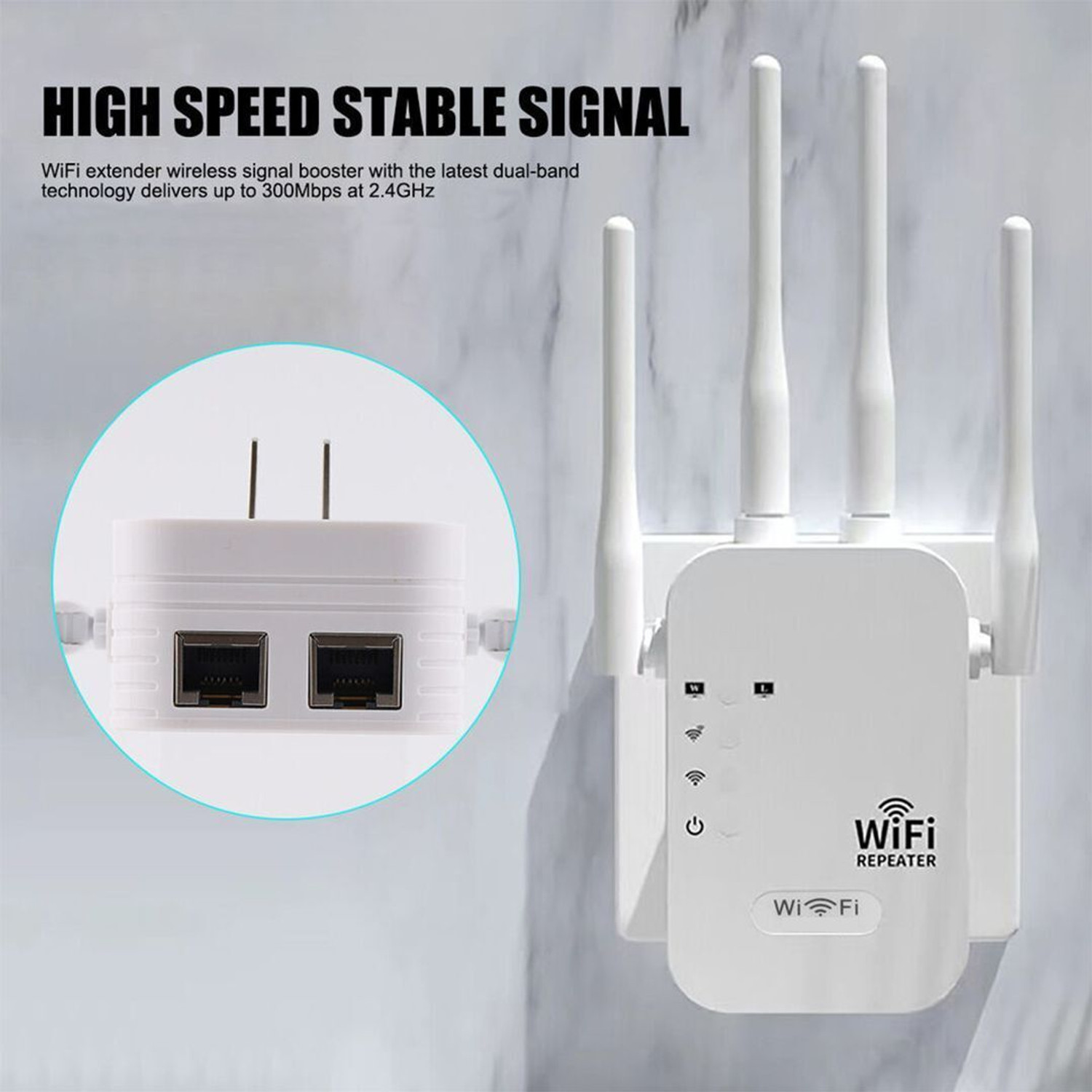 Image of PunnkFunnk Best Extender 300Mbps Booster Comfast Wifi Repeater wifi extender outdoor long 150 Mbps Data Card ,Calls not Supported