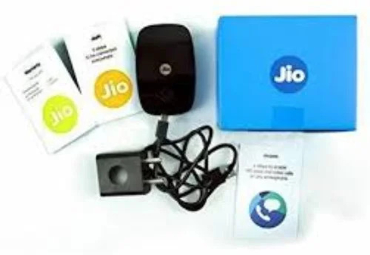 Image of TOPRONICS REFURBISHED JIOFI M2S WIFI HOTSPOT DATA CARD 150 Mbps Data Card with Call Support (Black)