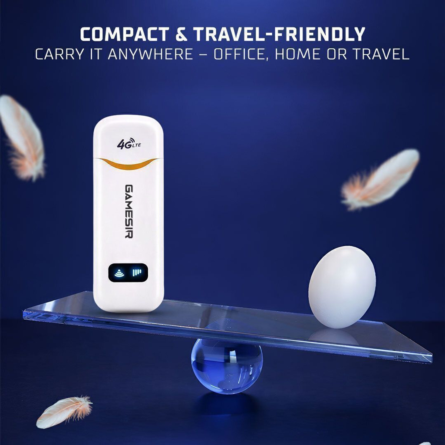 Image of GameSir 4G LTE USB Dongle | SIM Supported | High Speed Internet for Laptop & PC 150 Mbps Data Card ,Calls not Supported