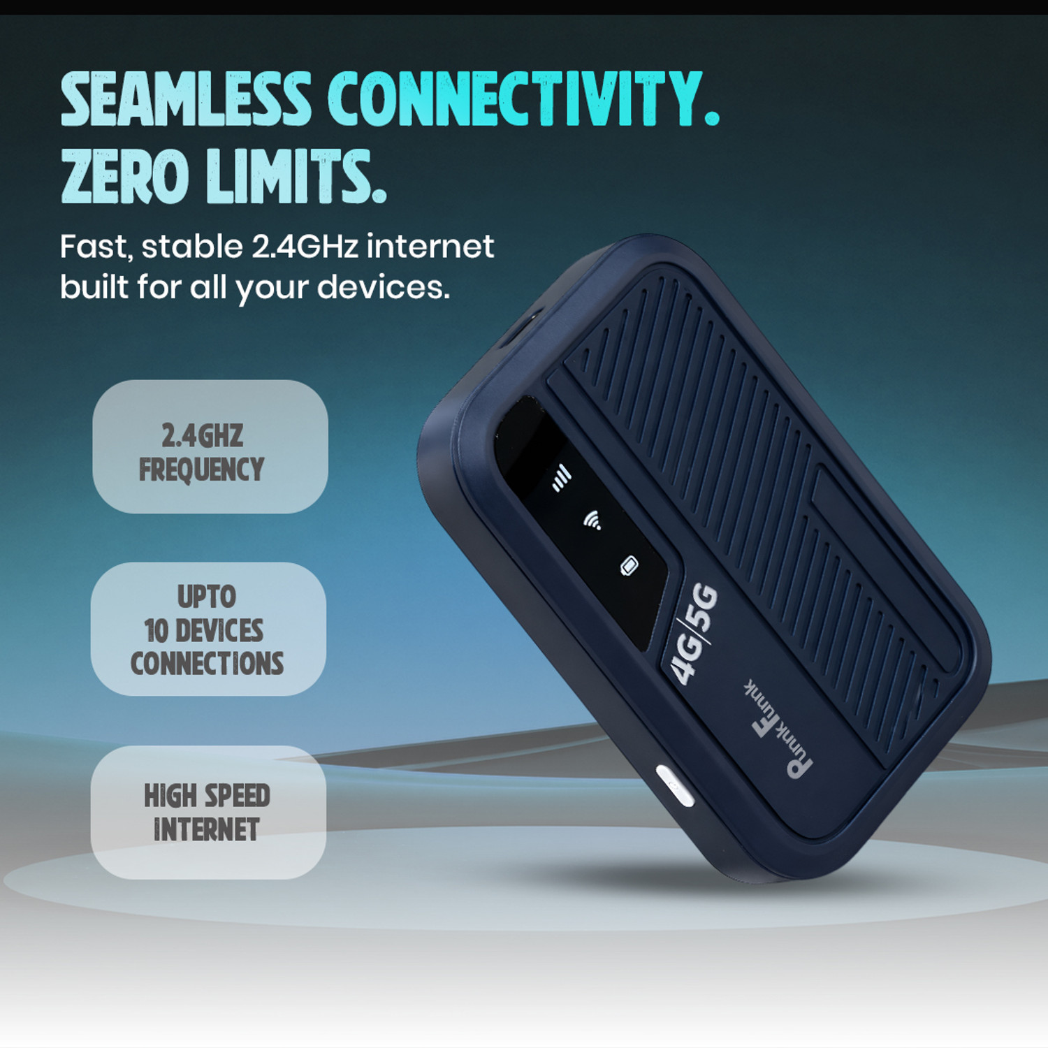 Image of PunnkFunnk WT12 Mini Wireless Modem Dongle with SIM Support - Portable Internet Device 300 Mbps Data Card ,Calls not Supported