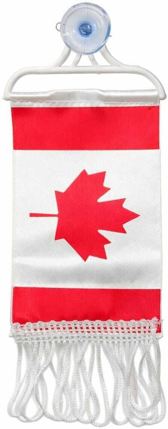 carempire Canada Flag 4x5 Inch Car Banner - Image 2