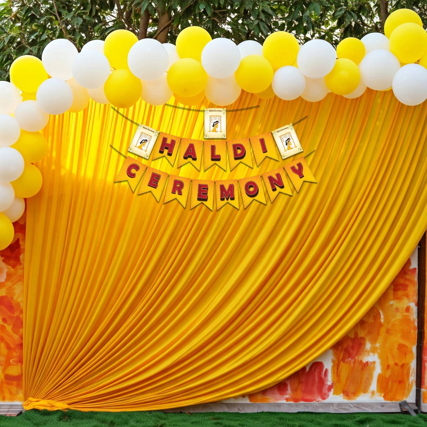 1iAM Yellow and Red Set for Pre-Wedding | Ceremony Backdrop Items