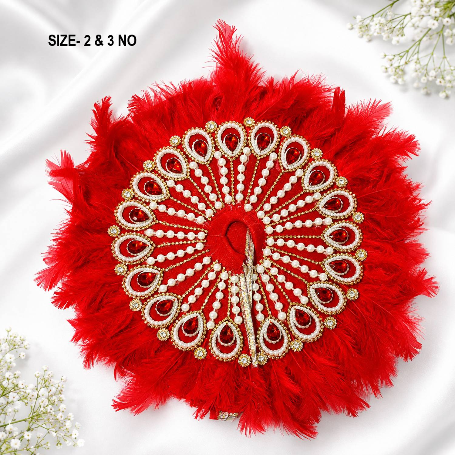 kridha Laddu Gopal, Krishna Ji, Thakur ji, Kanha Ji, Bal Gopal, for 2 & 3 NO. Red Dress