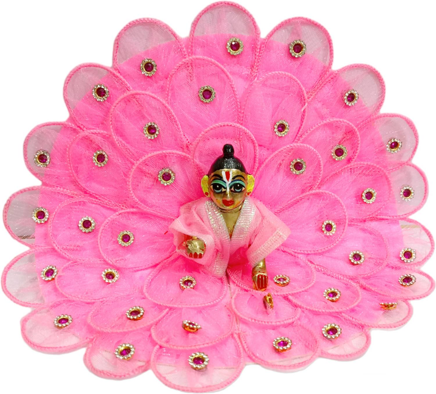 nini Laddu Gopal Ji Thakur Ji 3 NO Designer with Pagdi Dress