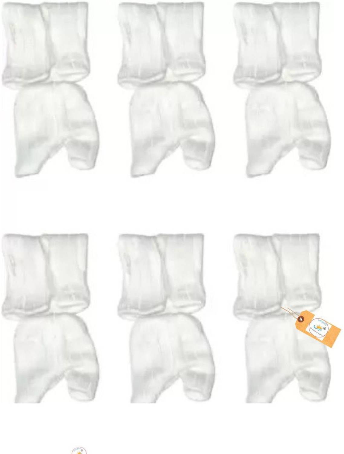 ARISERS laddu Gopal Inner Wear for Winter pack of 6 Size 1 No. Dress