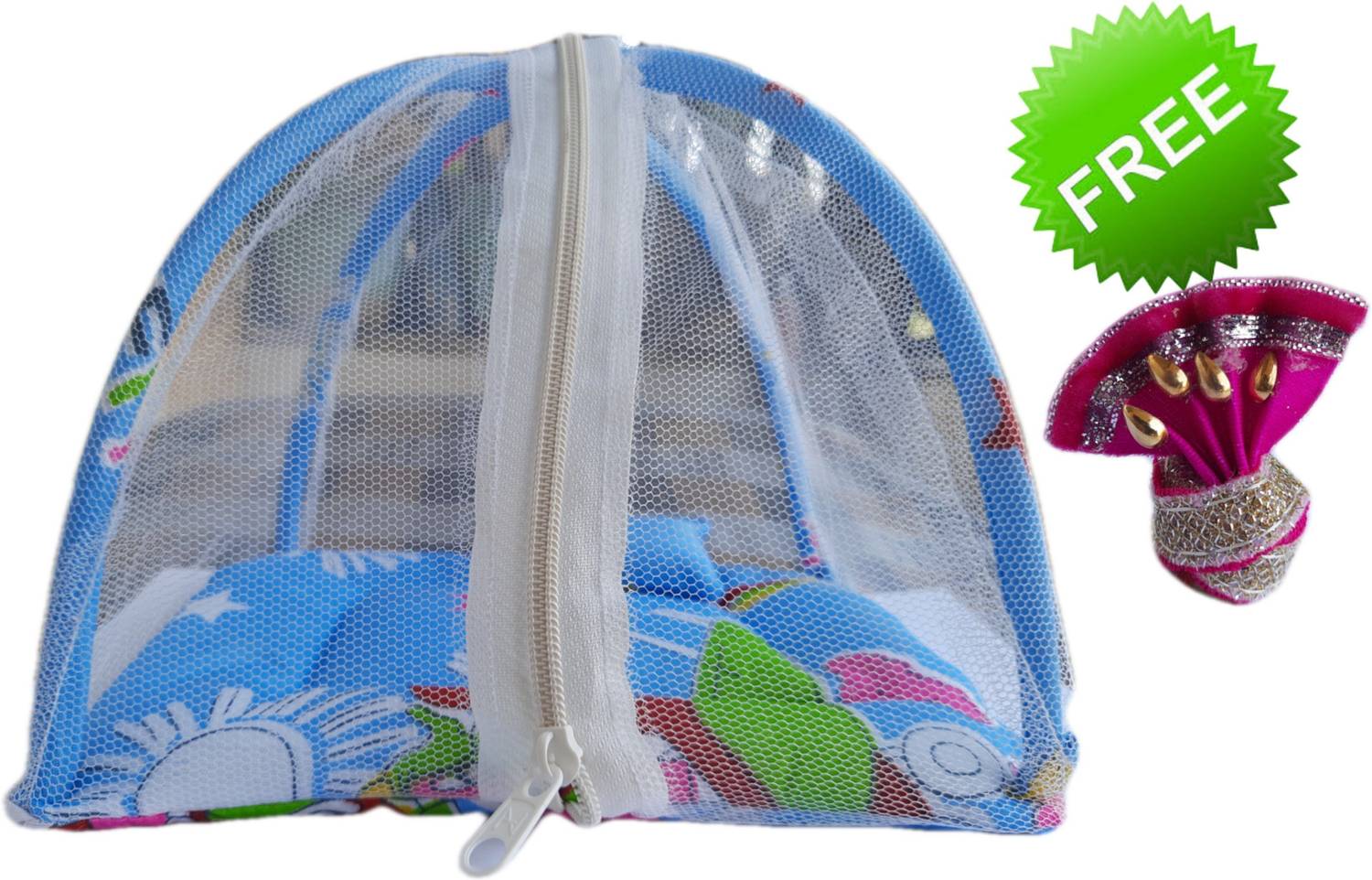 BROWN HORSE\ Laddu gopal bed with mosquito net 0 size with free pagadi for kanha ji Dress
