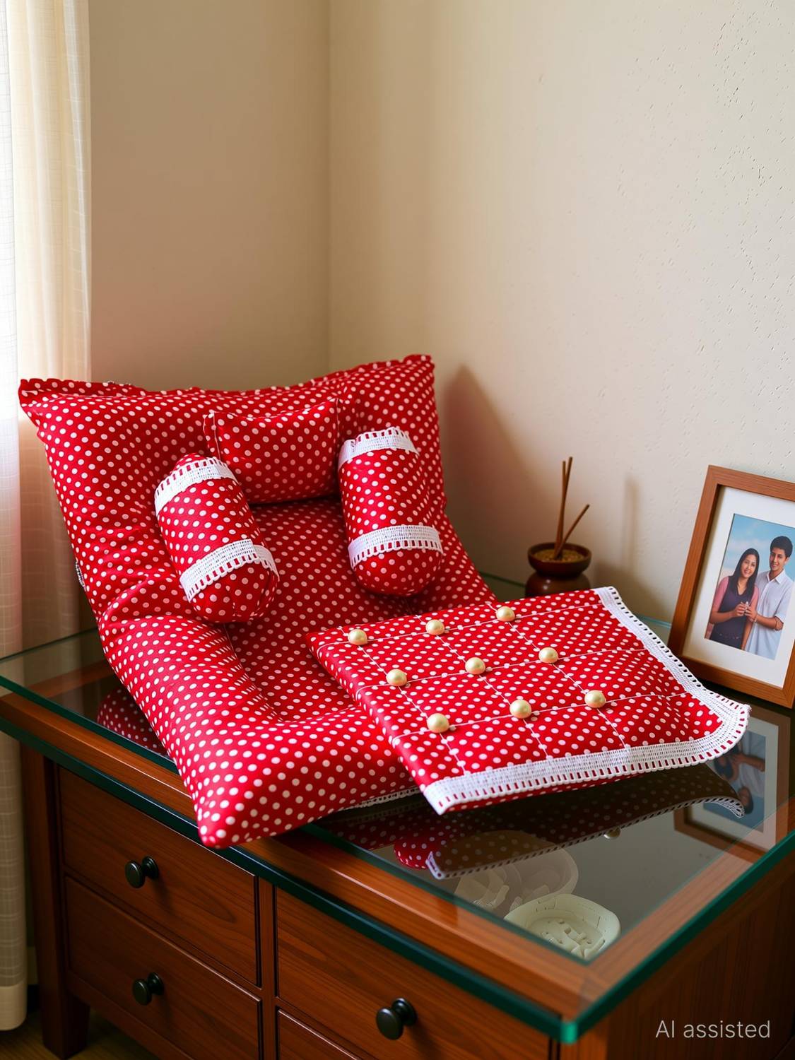 laddu Gopal Kanha ji laddu gopal bed soft beding mediun size Dress