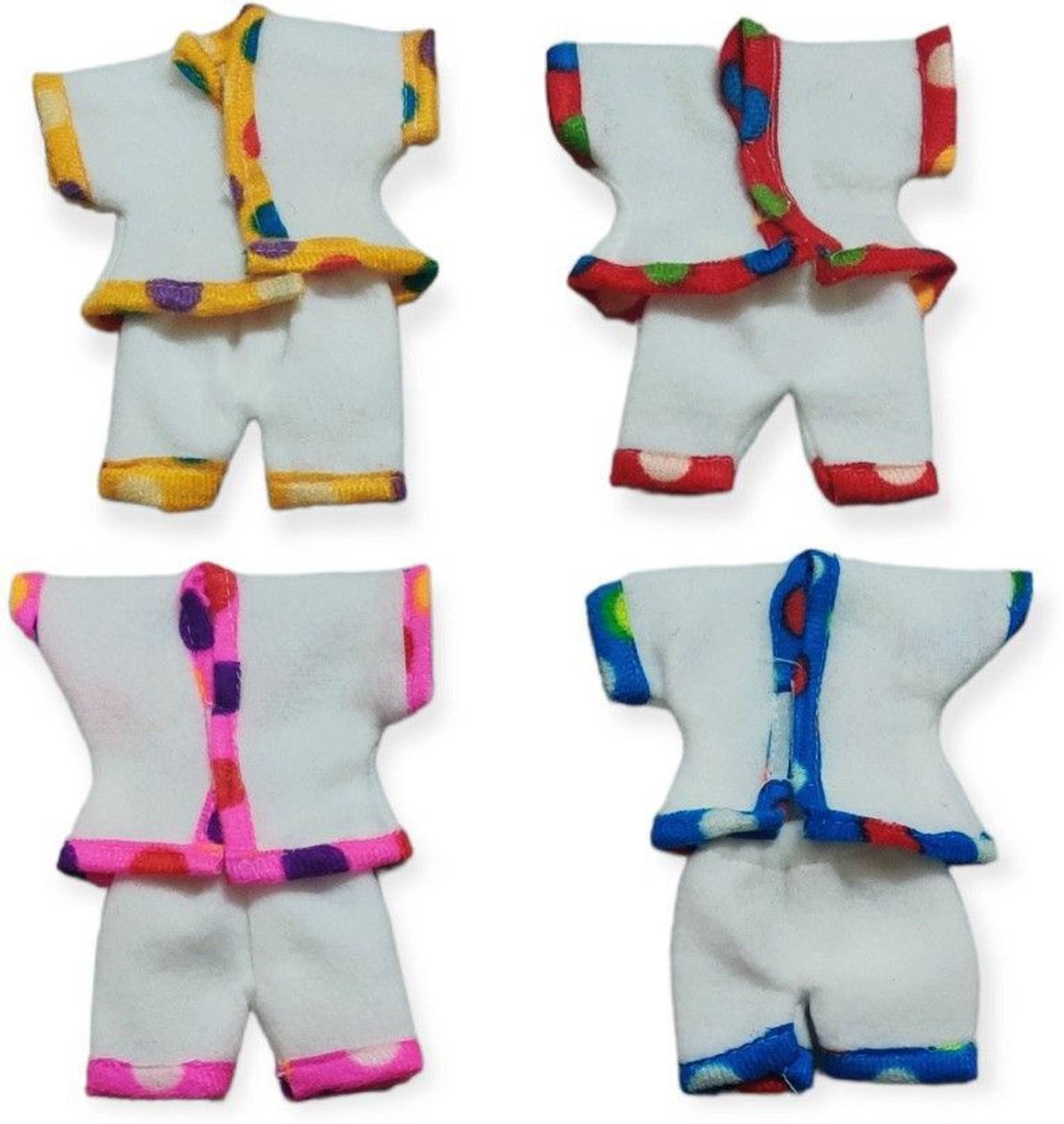DivyaDrush 6 NO Laddu Gopal Ji Winter Wear Night Suit Set (Random Color) Dress
