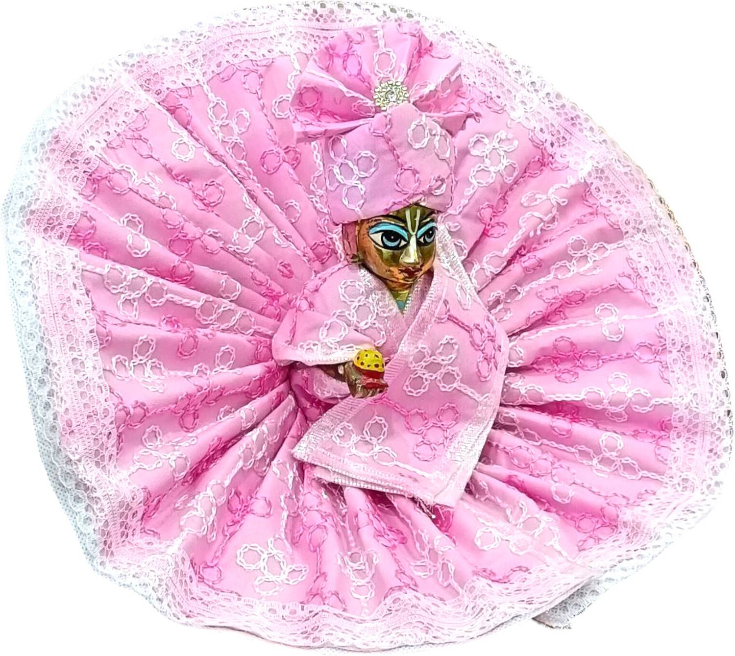 DivyaDrush 6 No Laddu Gopal Ji Thakur Ji Kanha JI Designer Dress with Pagdi Dress