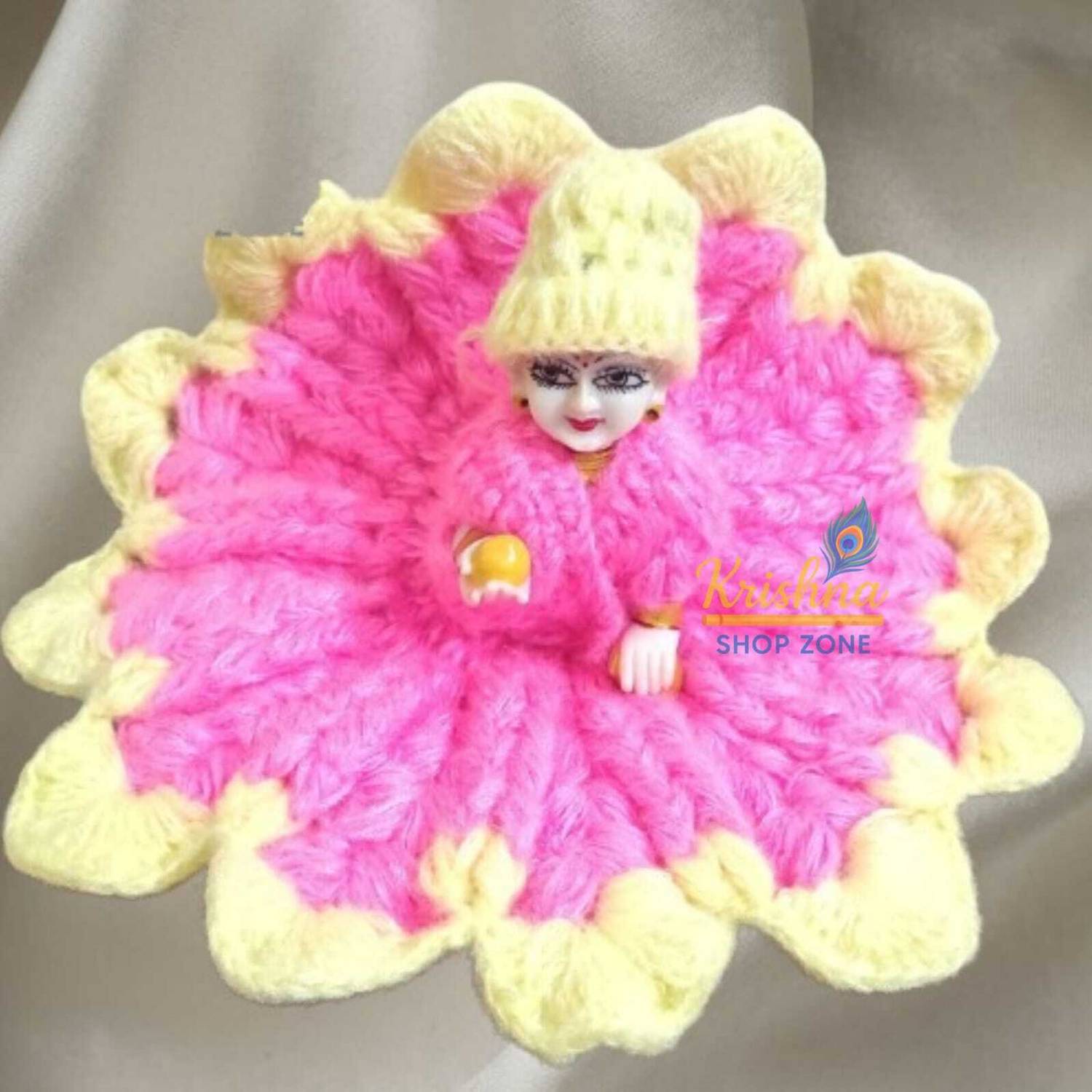 laddu gopal woolen dress design Handmade Woolen Laddu Gopal Dress | Winter Kanha Ji Crochet Poshak