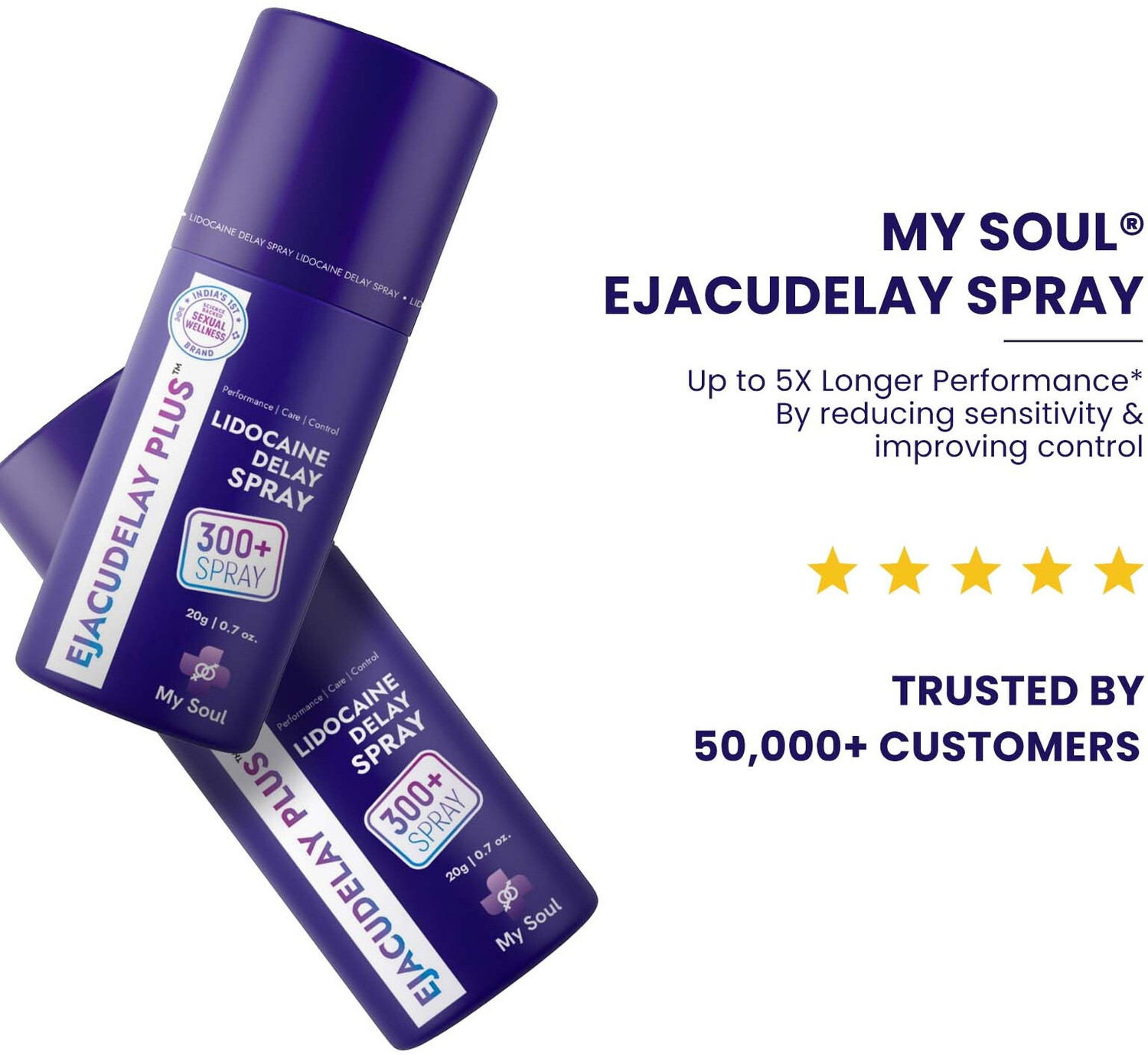 Image of My Soul Ejacudelay Delay Spray for Men (40g) pack of 2
