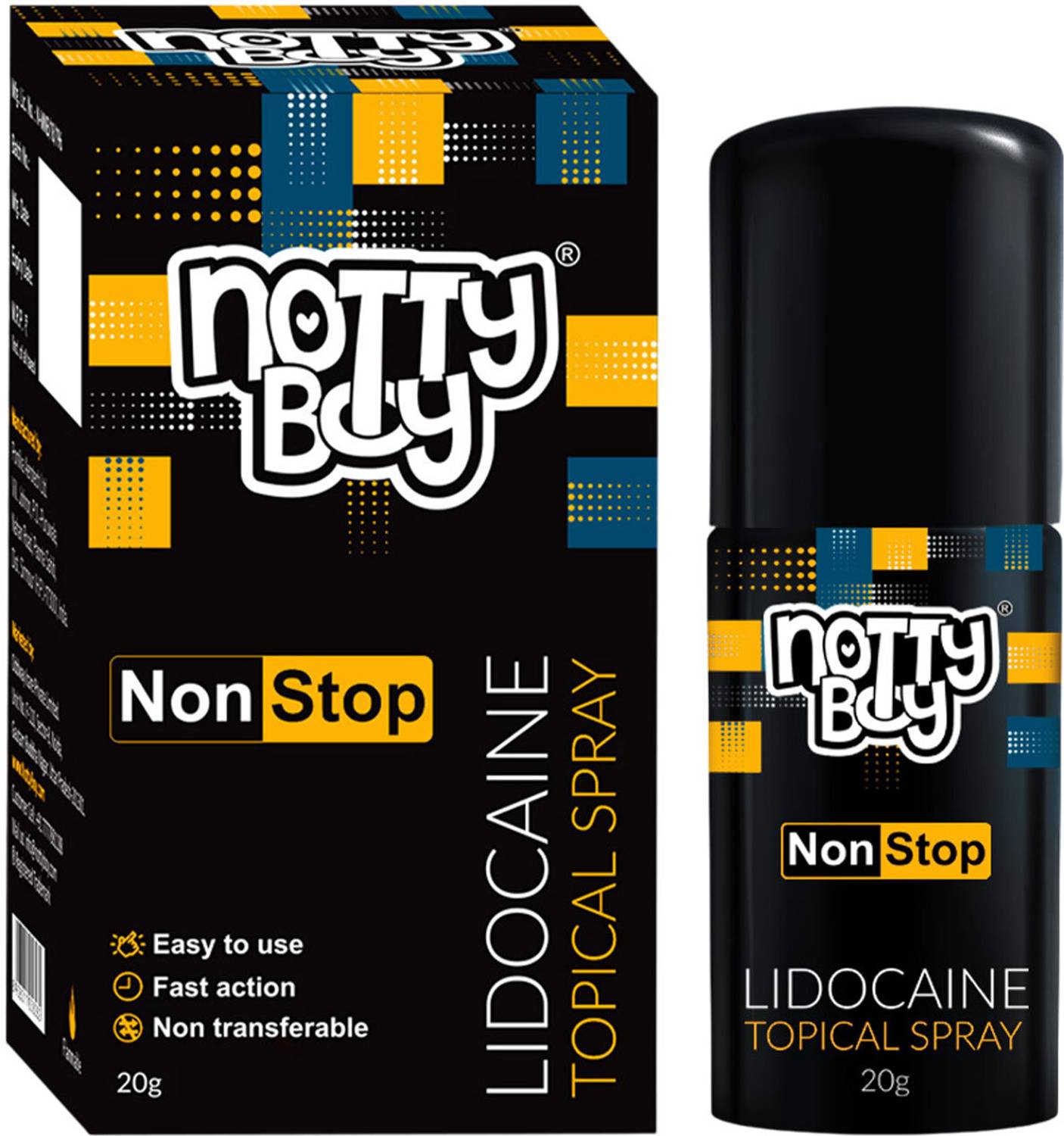 NottyBoy Lidocaine delay Spray For Men- Pack of 1 (20 g)