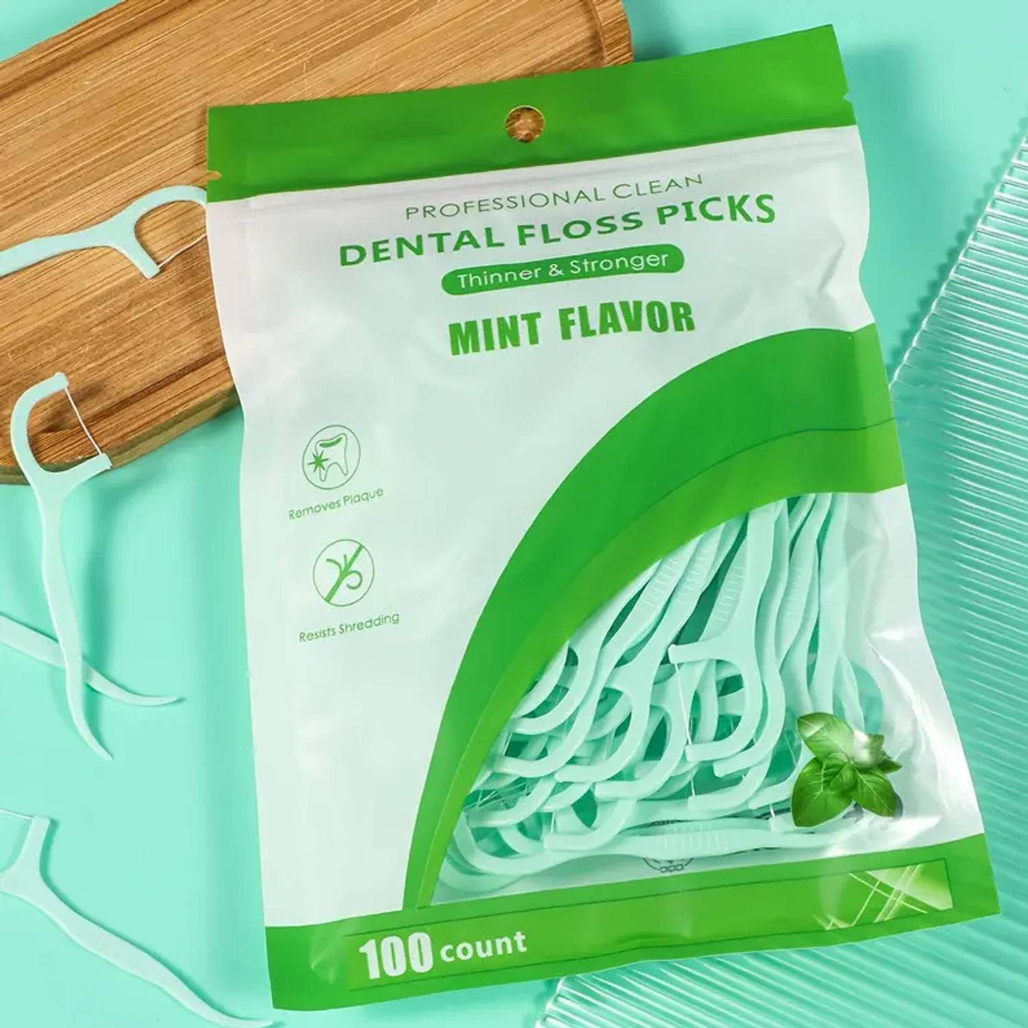 AVAIKSA Dental Floss Picks | Dentist Designed & Convenient Teeth Floss for Fresh Breath