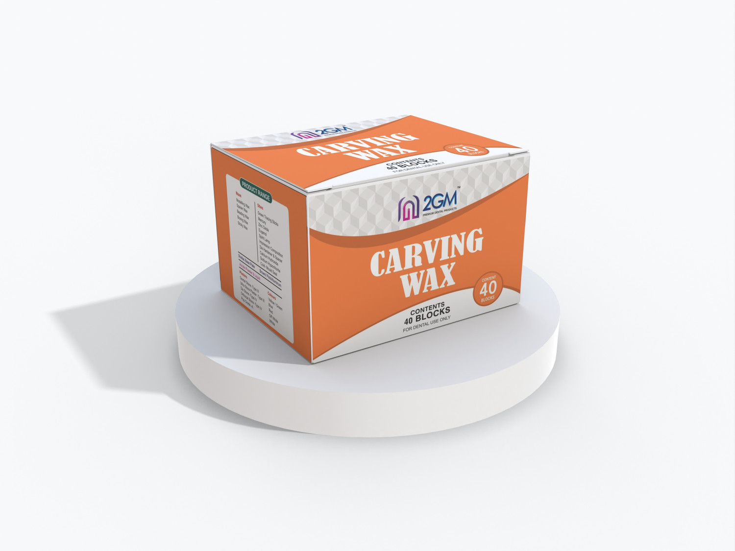 Image of 2GM Dental Carving White Paraffin Wax 40 blocks pack of 200 gms.