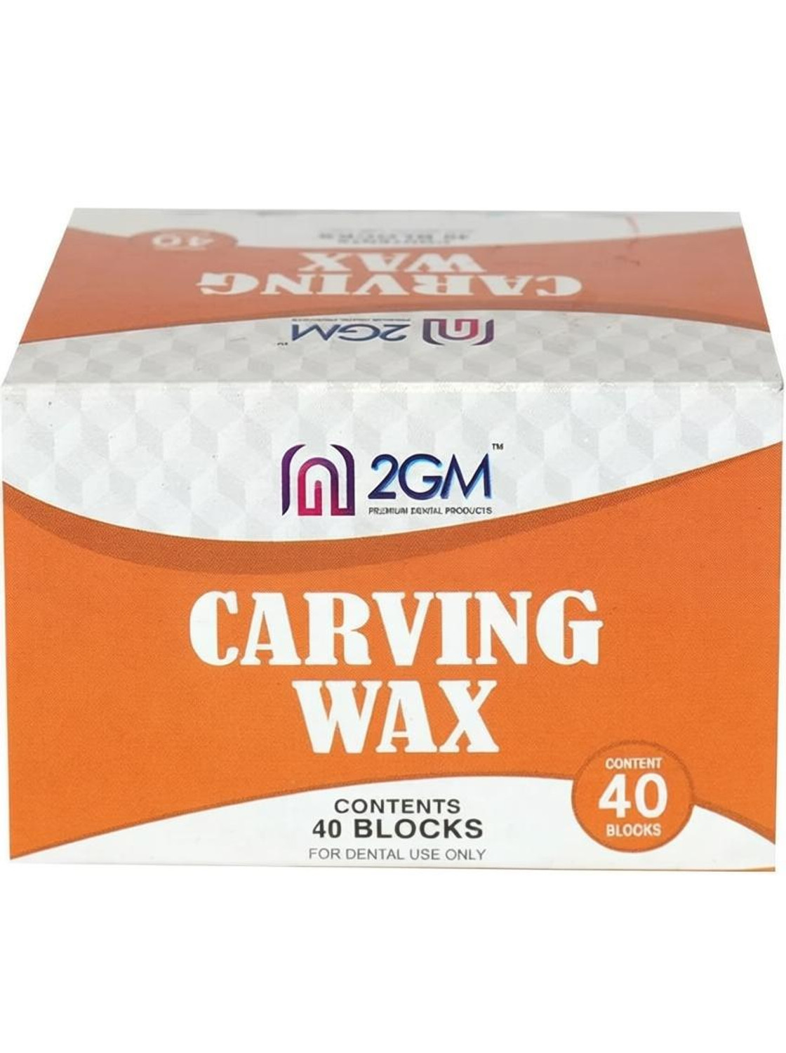 Image of 2GM Dental Carving White Paraffin Wax 40 blocks pack of 200 gms.