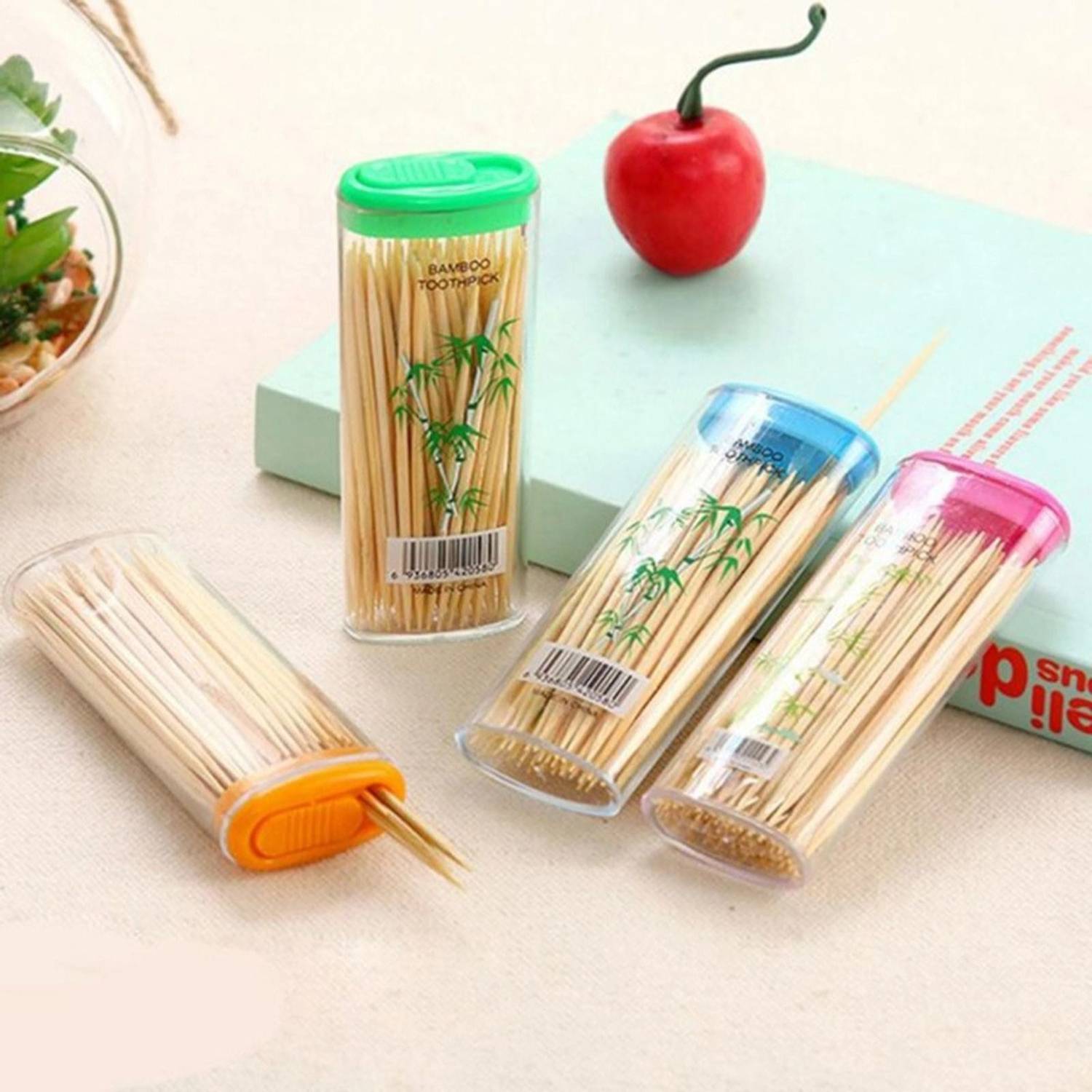 HYRA Natural Bamboo Toothpicks 1200 Pcs - Image 3