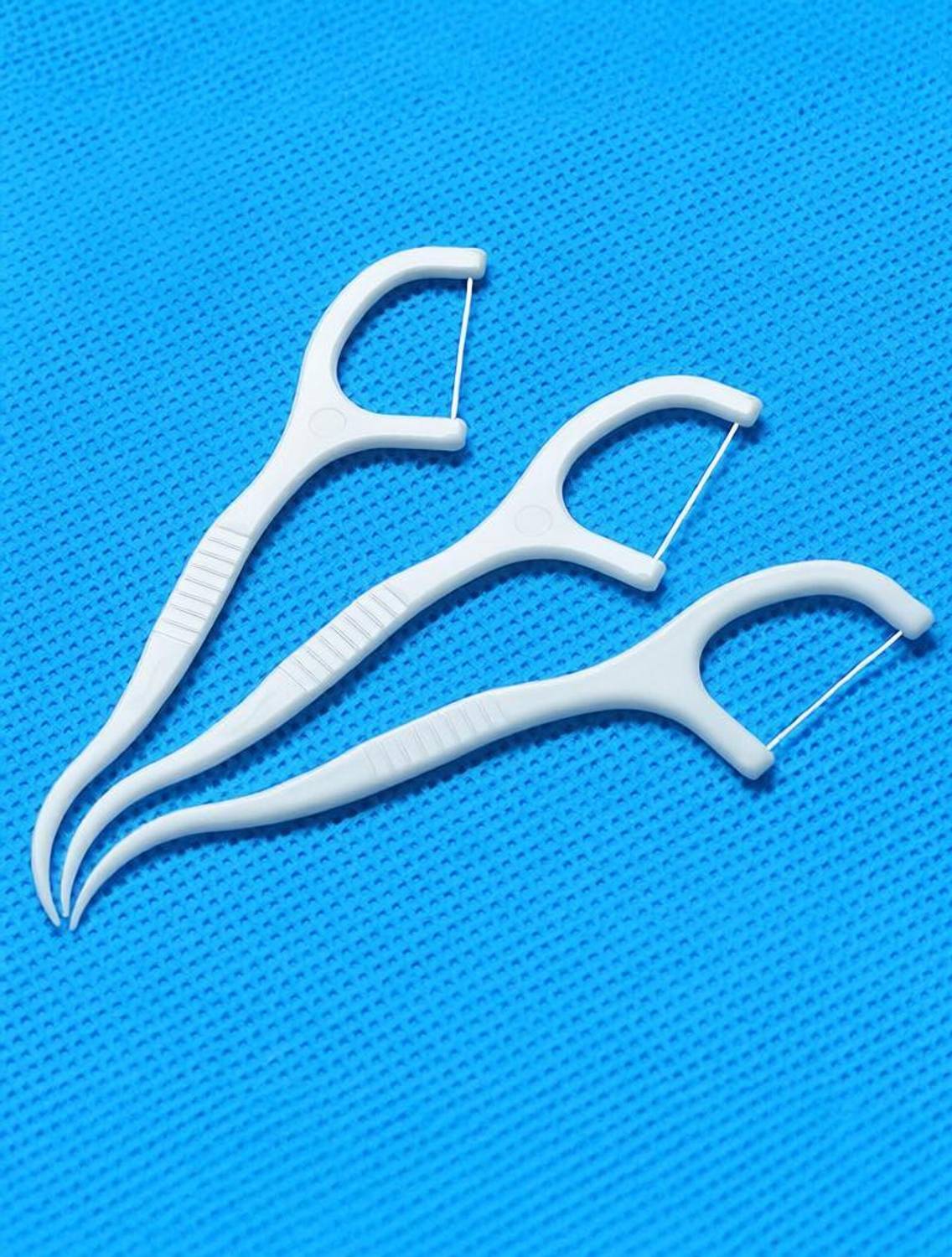 AddBeauty Oral Gum TeethClean Floss Thread Dental Nylon Wire Flossers Plastic (Pack of 20)