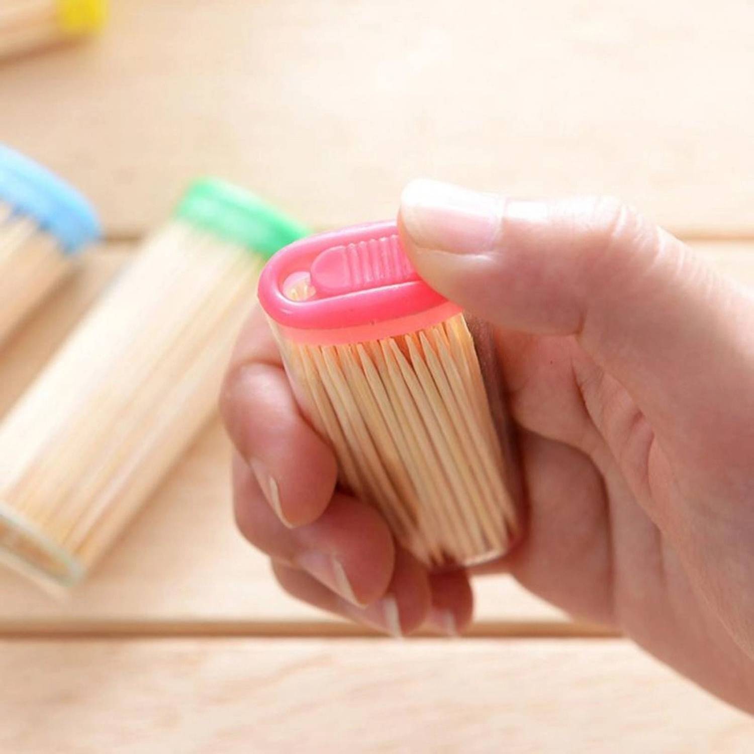 HYRA Natural Bamboo Toothpicks 1200 Pcs - Image 5