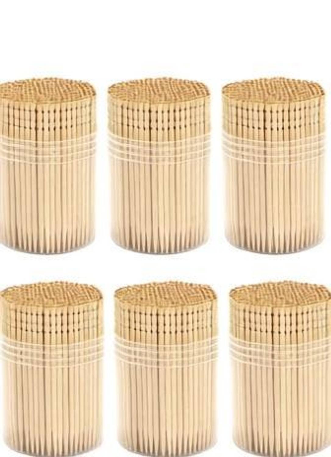 ARSCART Premium Wooden Round Toothpicks 1200pc