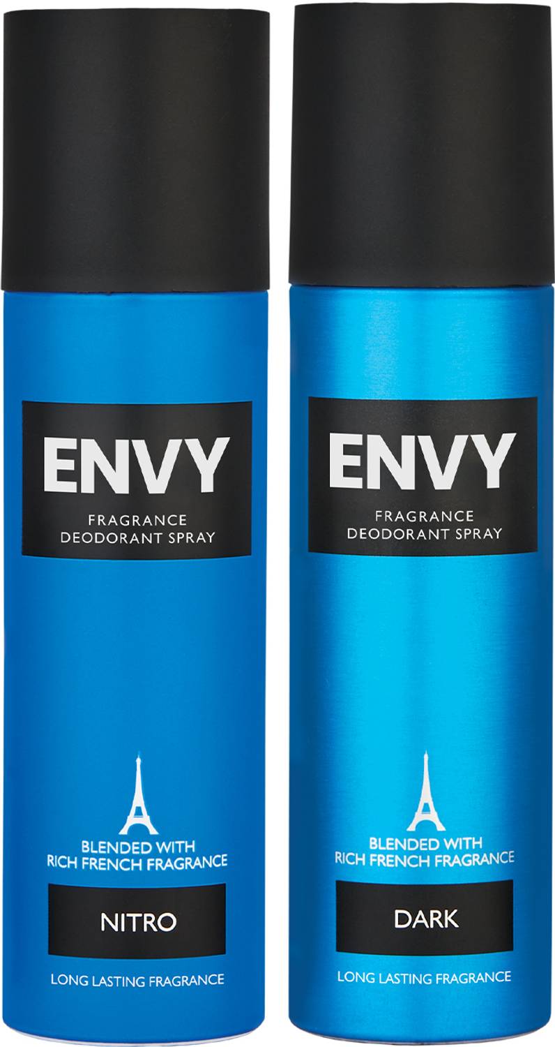 Envy Dark & Nitro Deo Combo Body Deodorant Spray - For Men (240