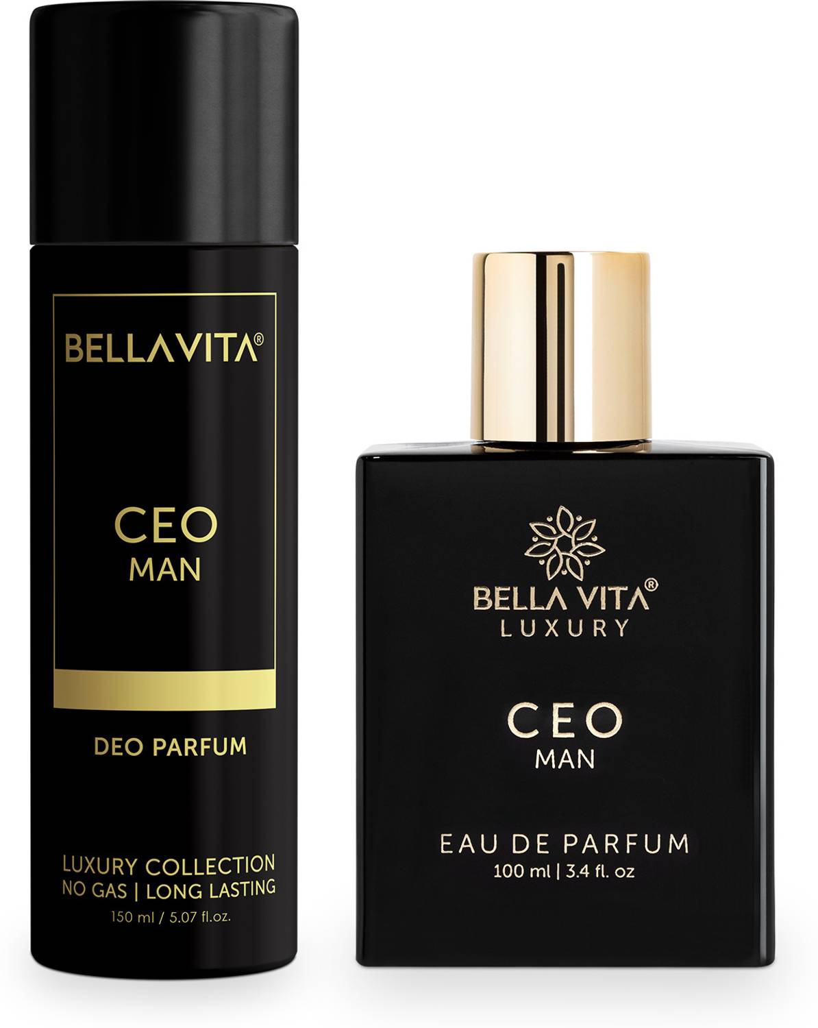 BELLAVITA CEO Men Deodorant & Perfume Combo Tonka & Agarwood