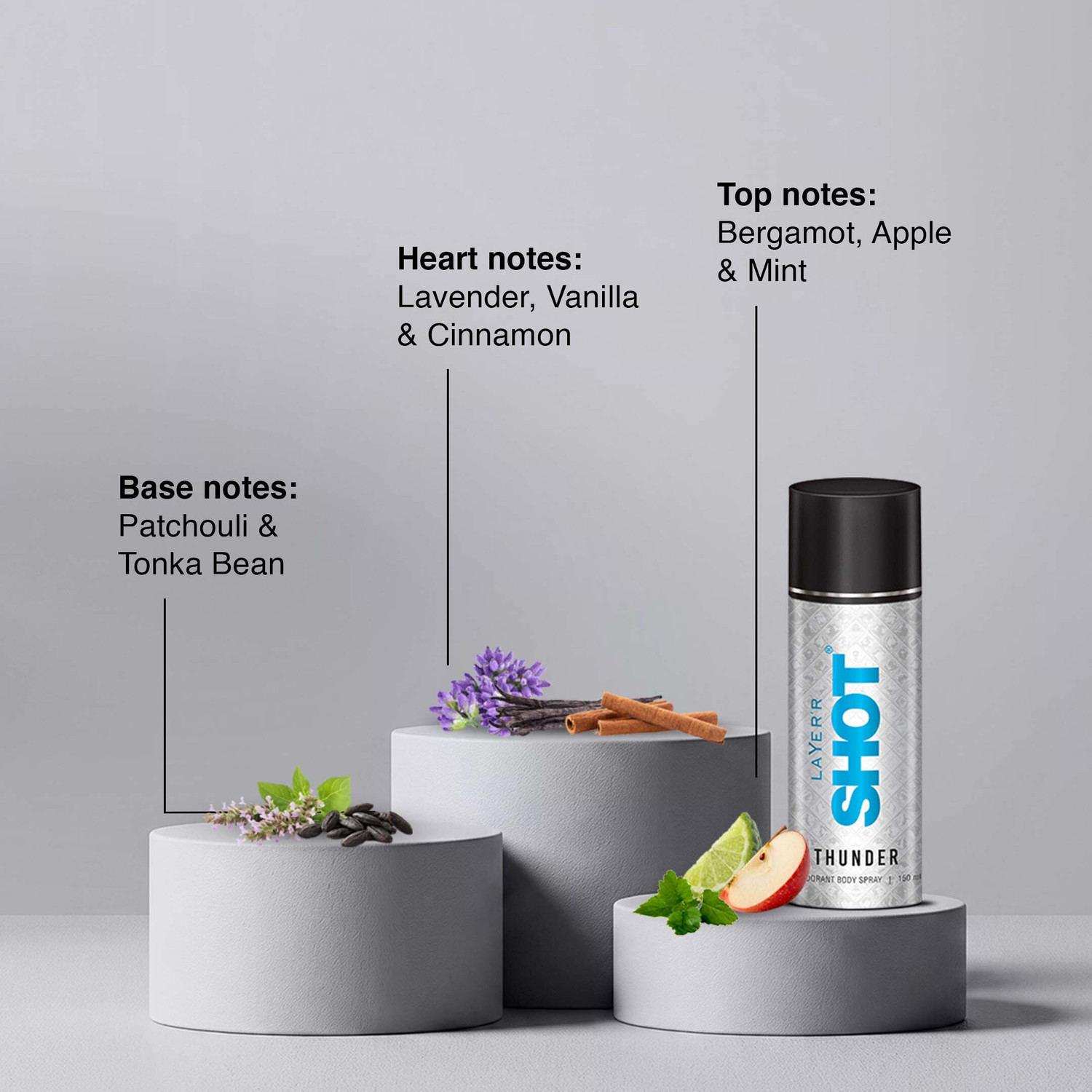 Image of LAYER'R SHOT Thunder Deodorant Spray - For Men