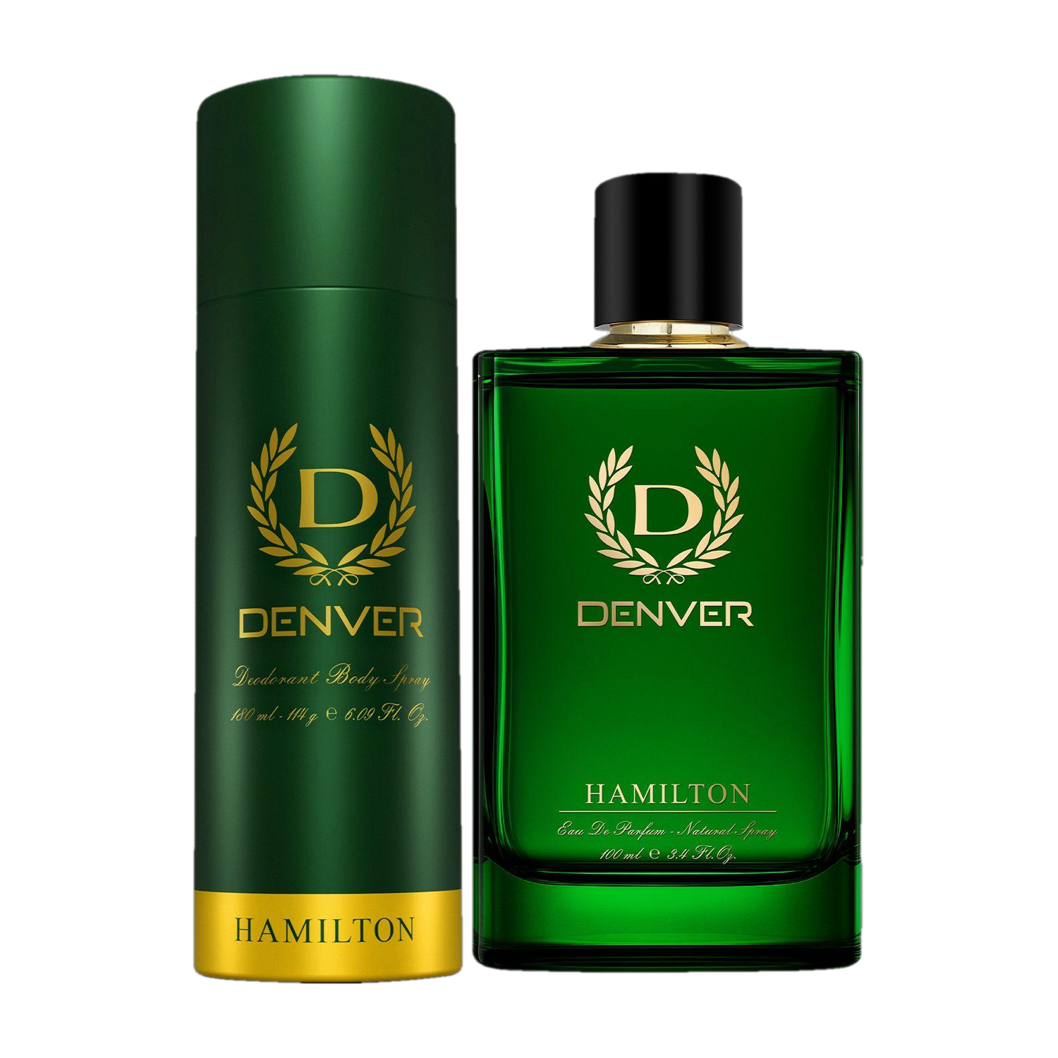 DENVER Hamilton Perfume 100ml & Deo 180ml - Men's Fragrance & Body