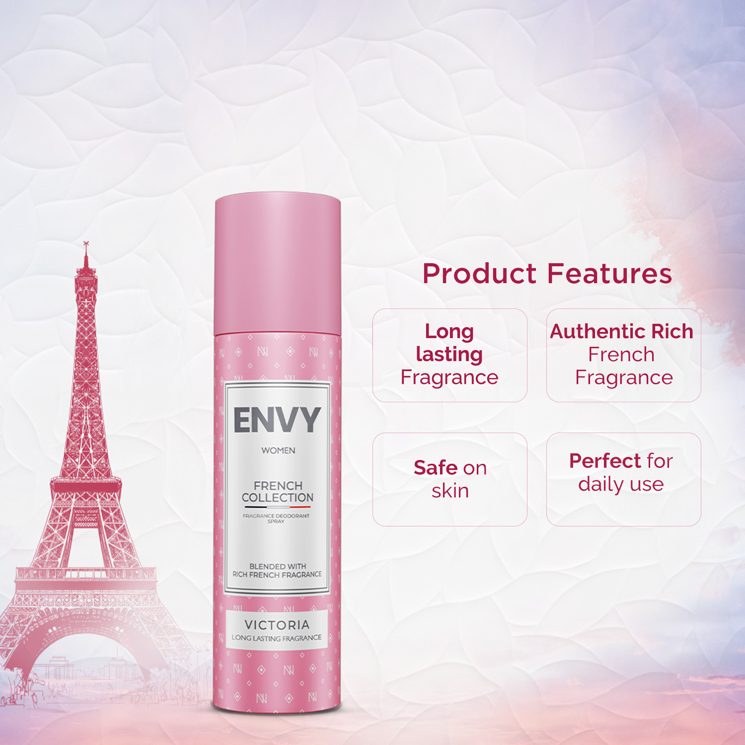 Image of Envy Victoria French-Collection Perfume Deodorant Spray - For Women