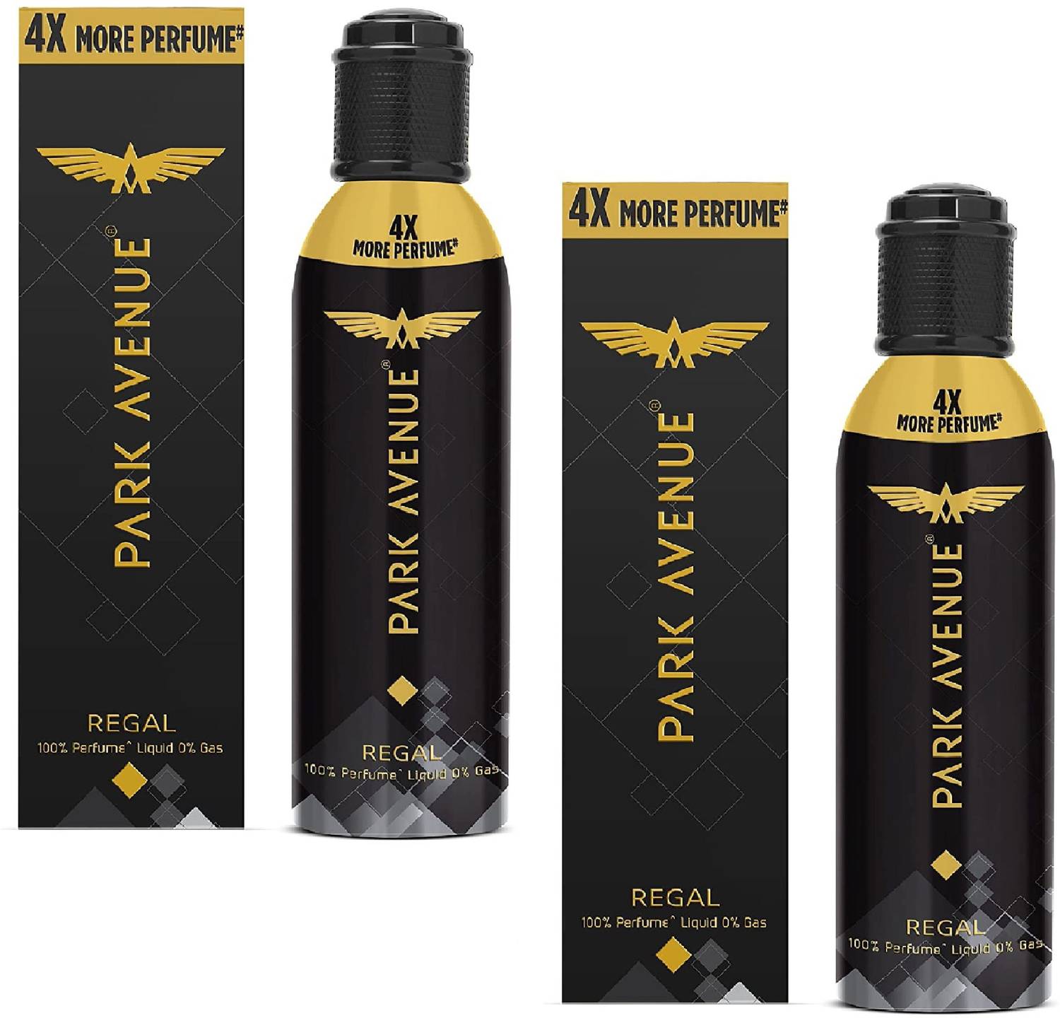 PARK AVENUE REGAL NO GAS PREMIUM PERFUME 130ML PACK OF 2 Deodoran