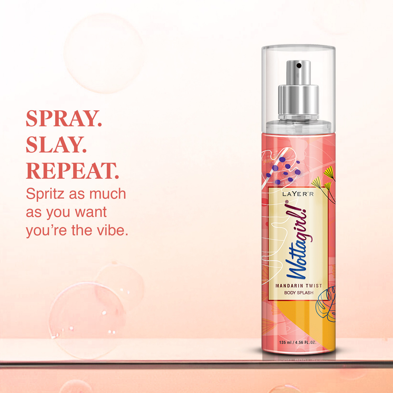 Image of LAYER'R Mandarin Twist Fragrant Long Lasting Body Spray Perfume Body Spray - For Women