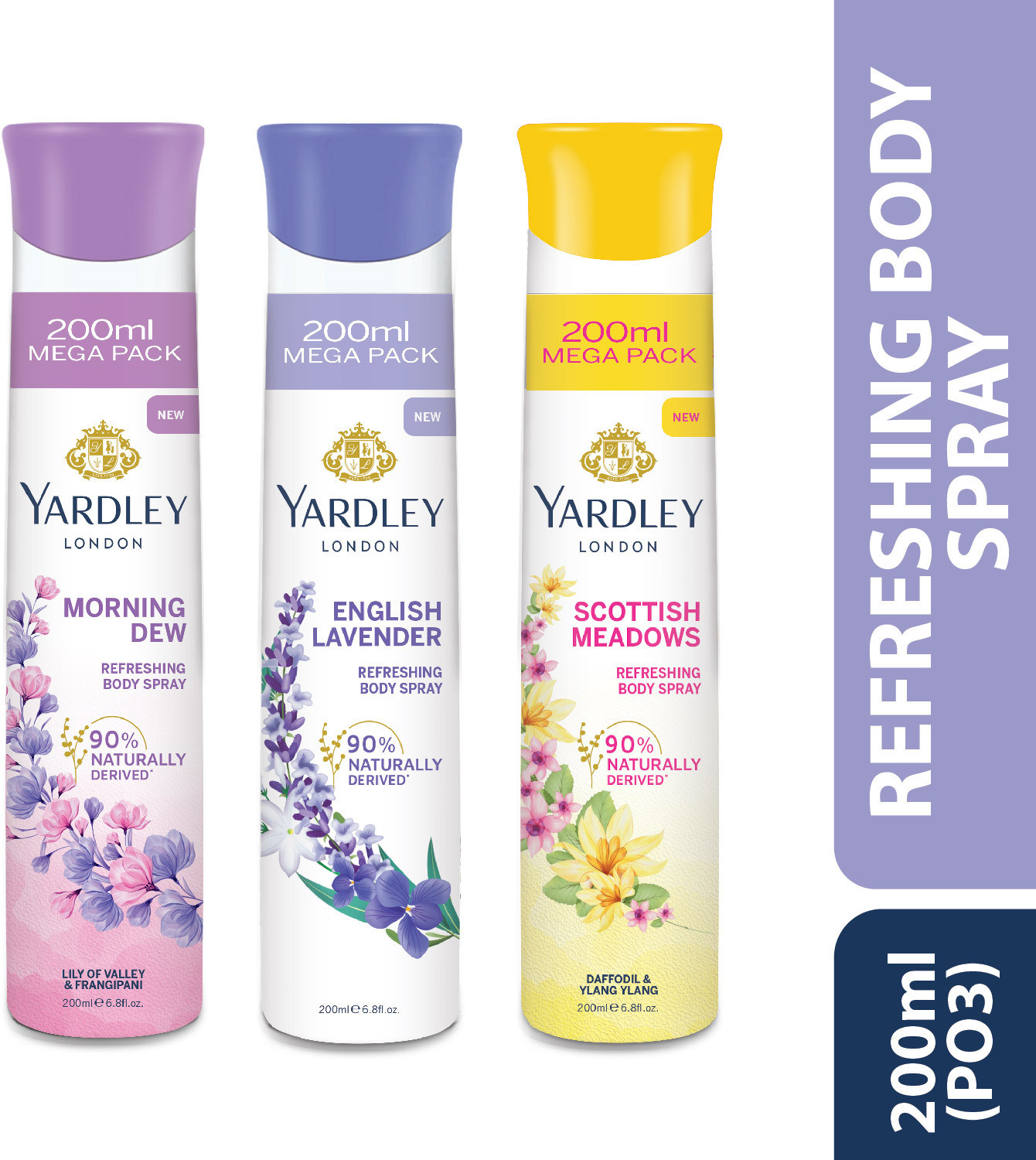 Yardley London Body Spray Set