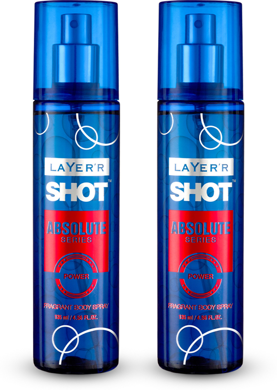 Image of LAYER'R Shot Absolute Series POWER Long Lasting Fragrance Body Spray - For Men