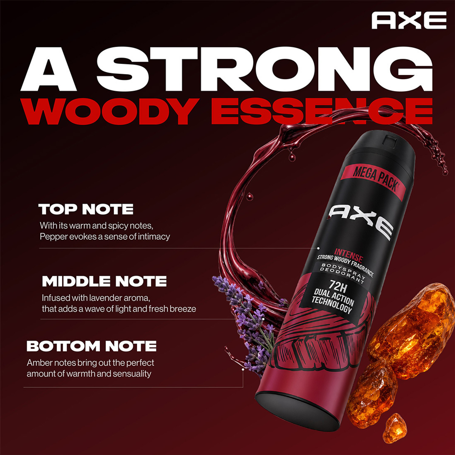Image of AXE intense Body Spray - For Men