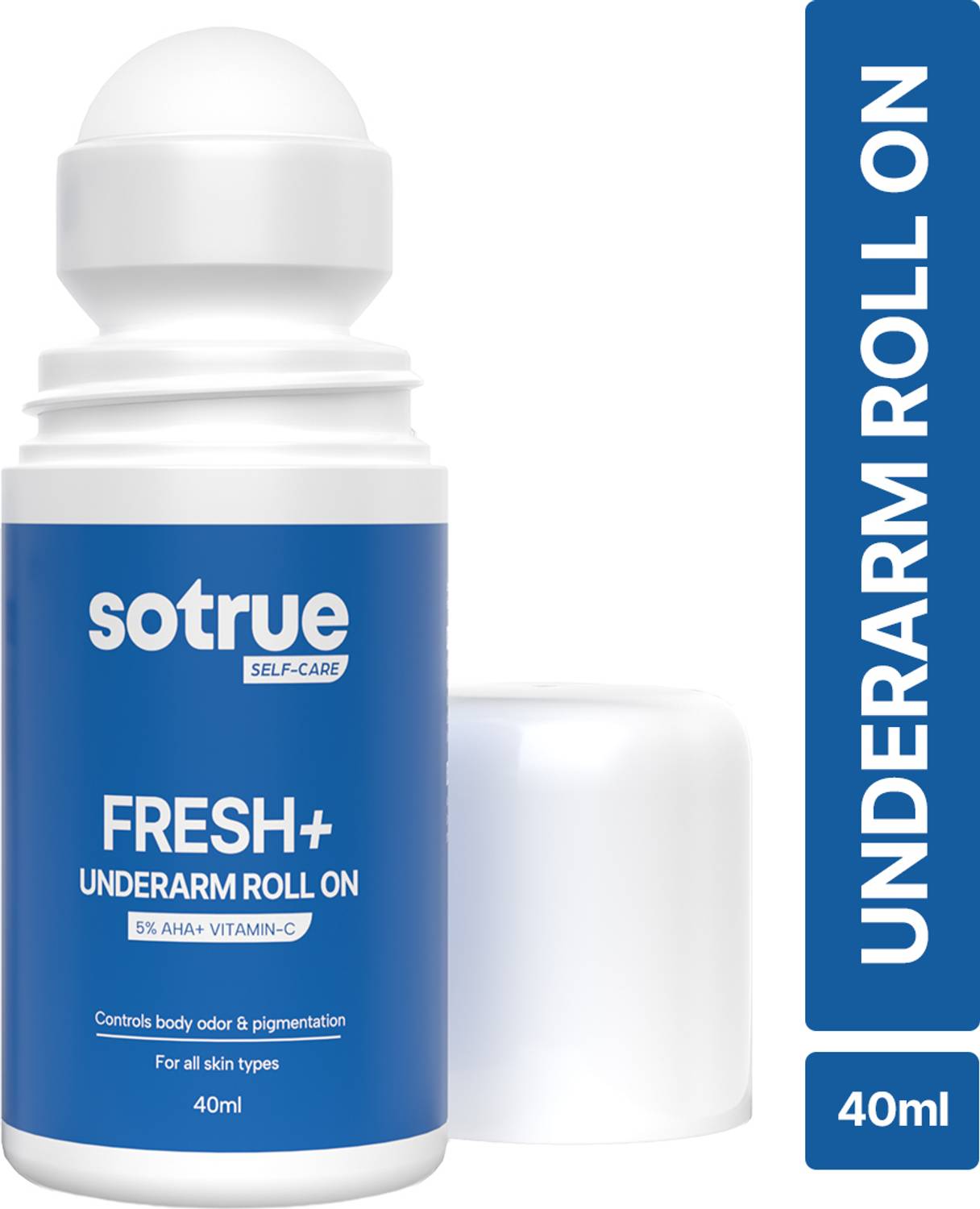 Sotrue Fresh + Underarm Roll-on, 5% AHA & Vitamin C, Controls Bod