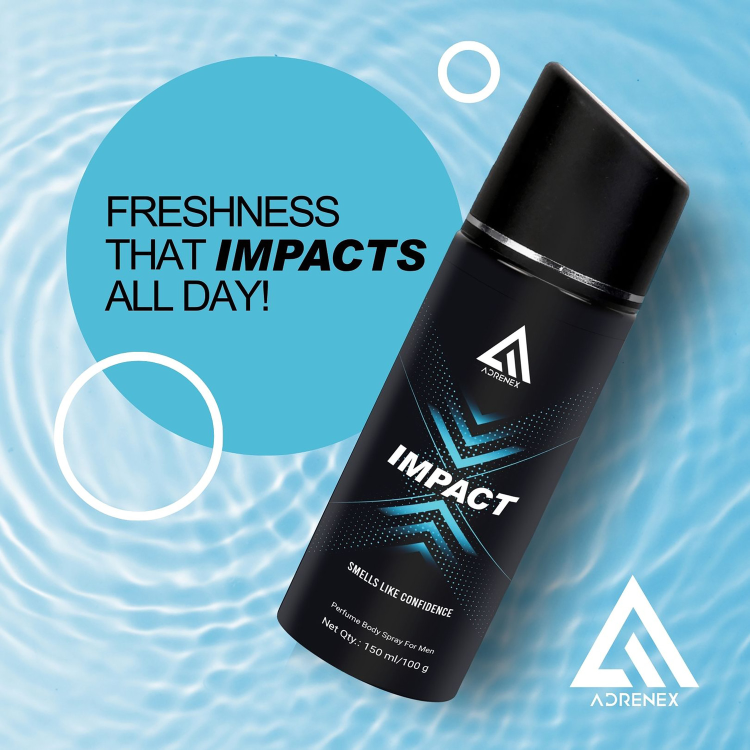 Image of Adrenex Impact Deodorant Perfume Body Spray - For Men