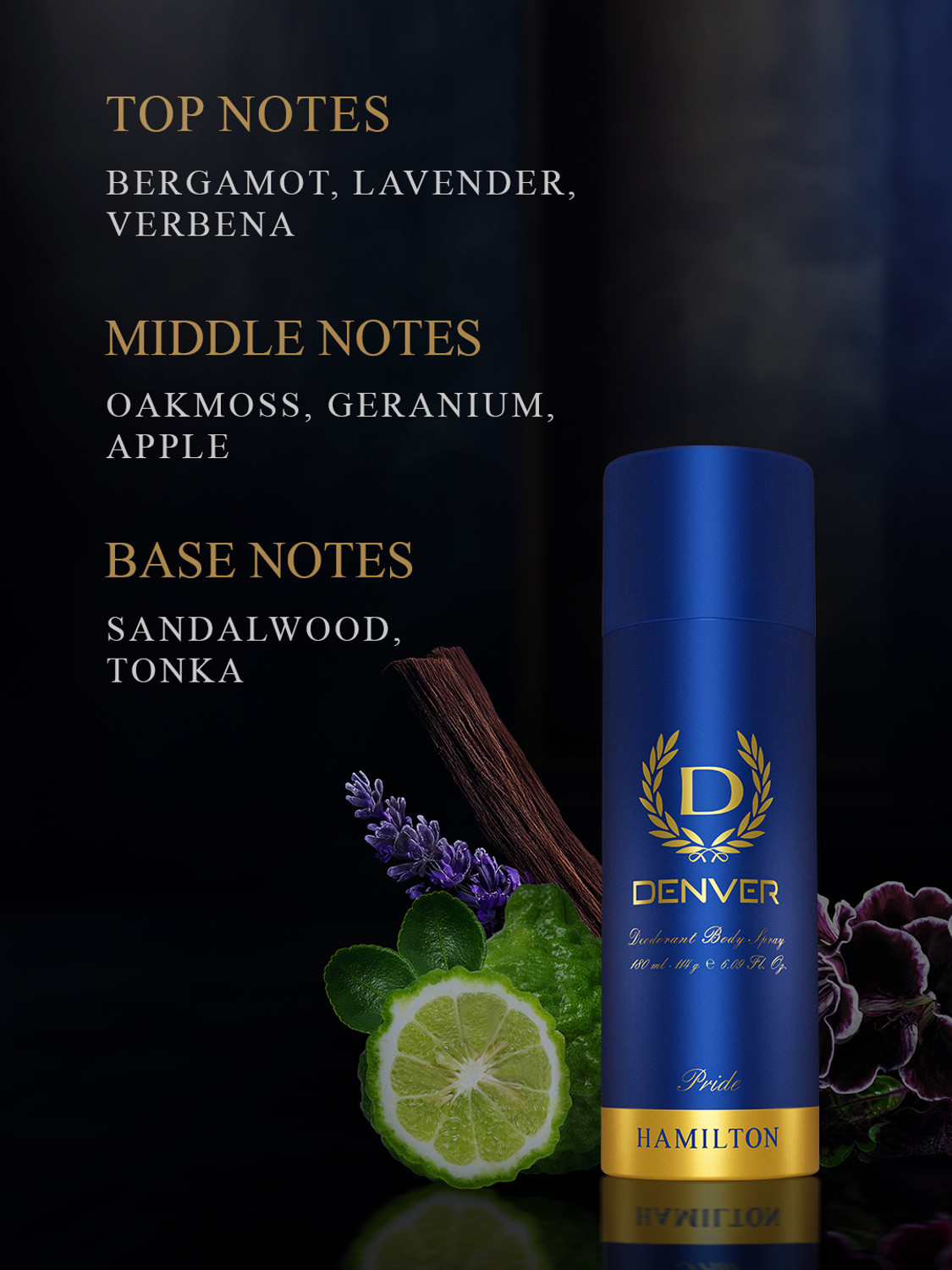 Image of DENVER Imperial Pride and Black Code Deodorant Spray - For Men