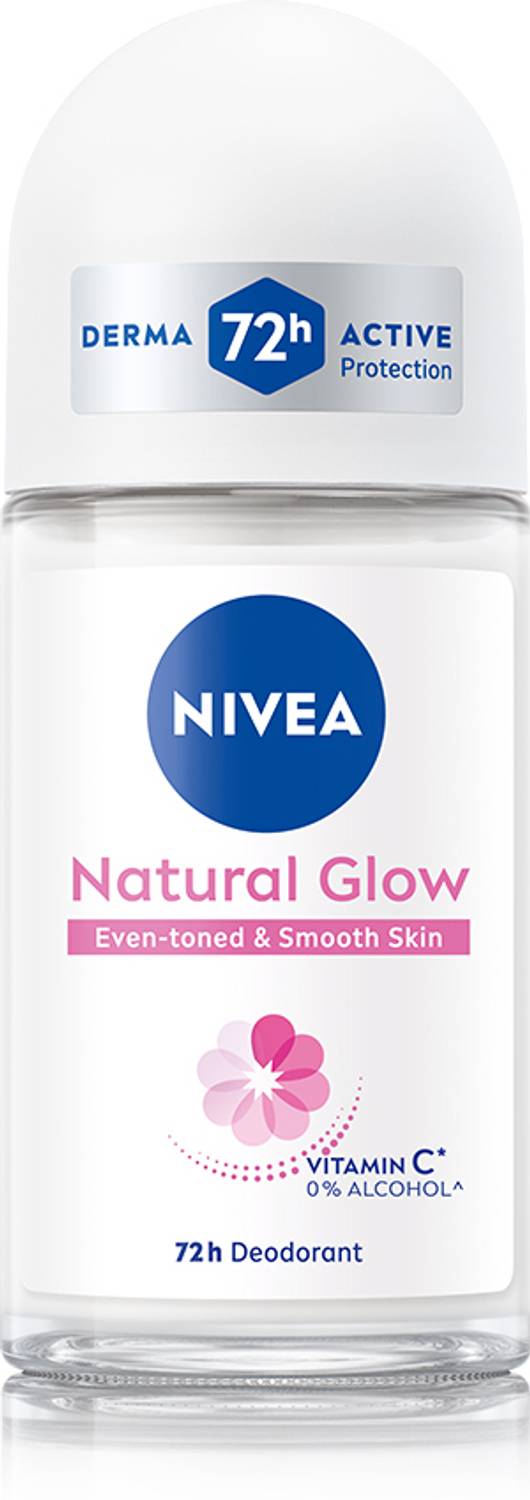 NIVEA Natural Glow Deodorant Roll-on 50ml - Image 2