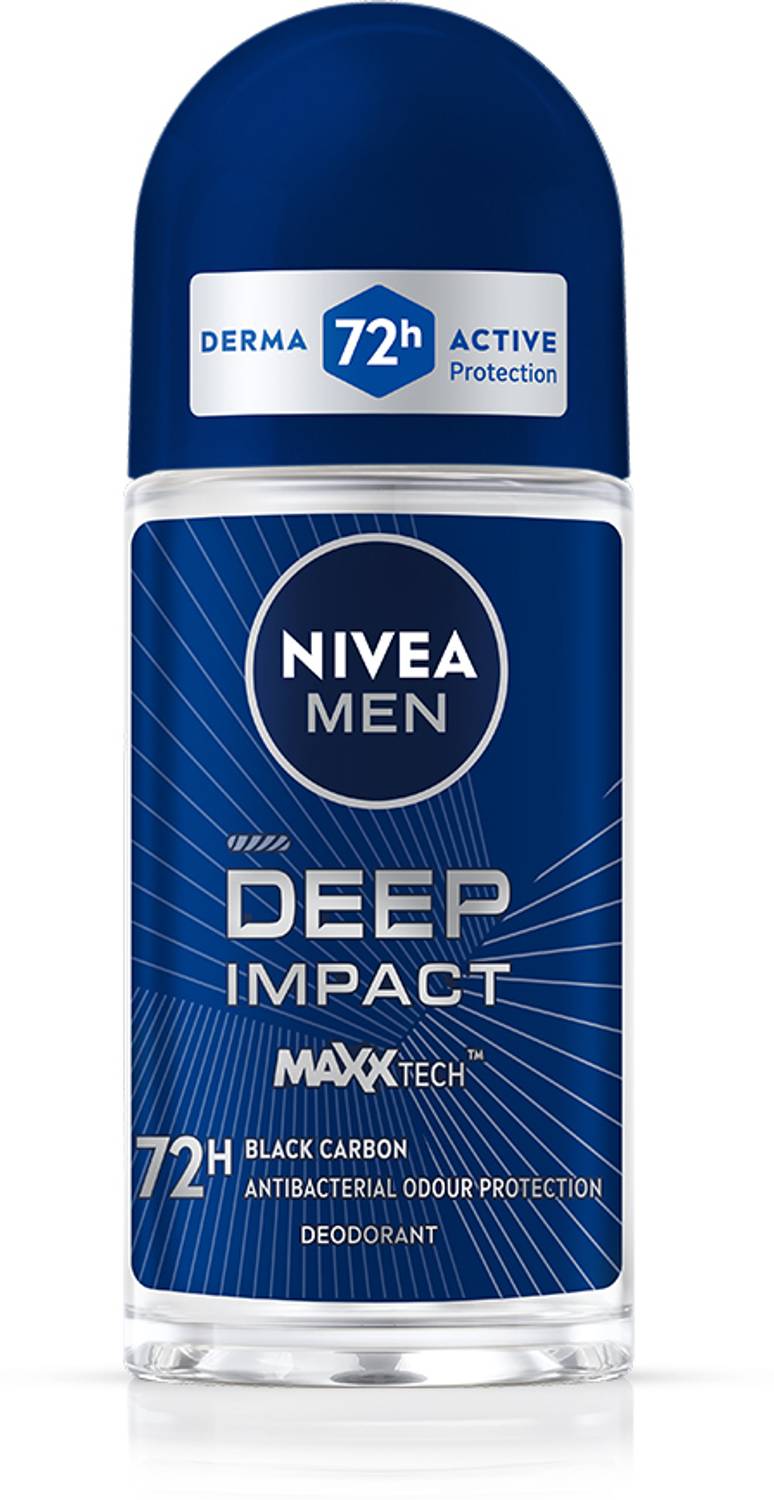 Nivea Men Deep Impact 72h Odour Protect Roll-on, Black - Image 2