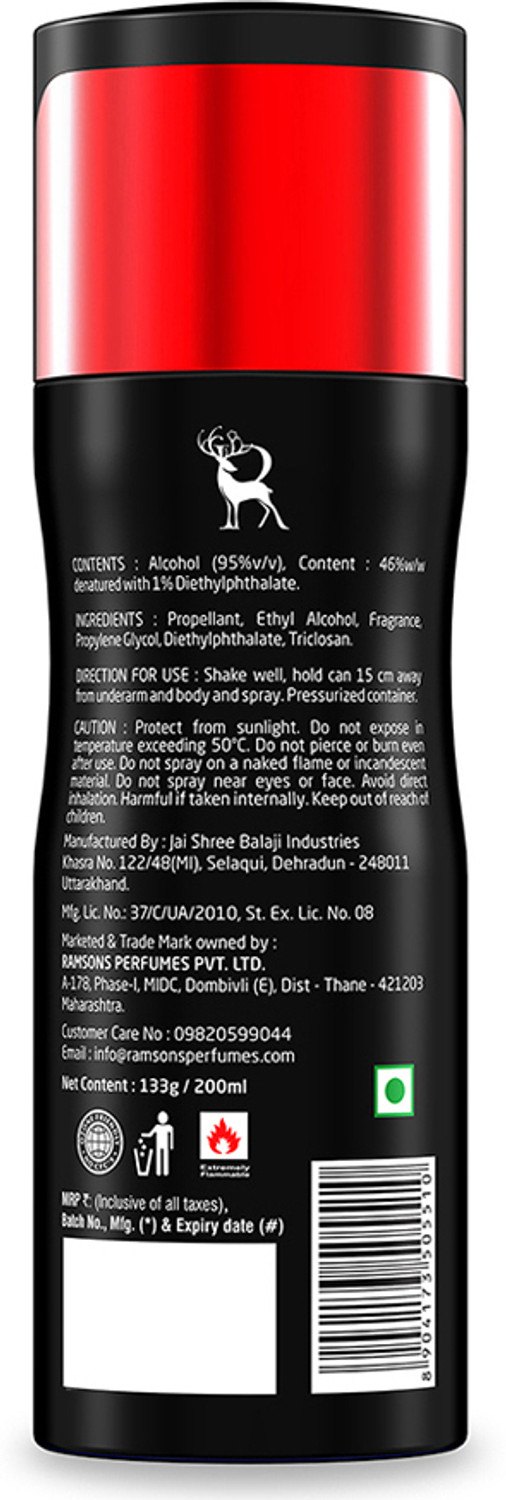 Image of RAMSONS Bravo Deodorant Spray - For Men