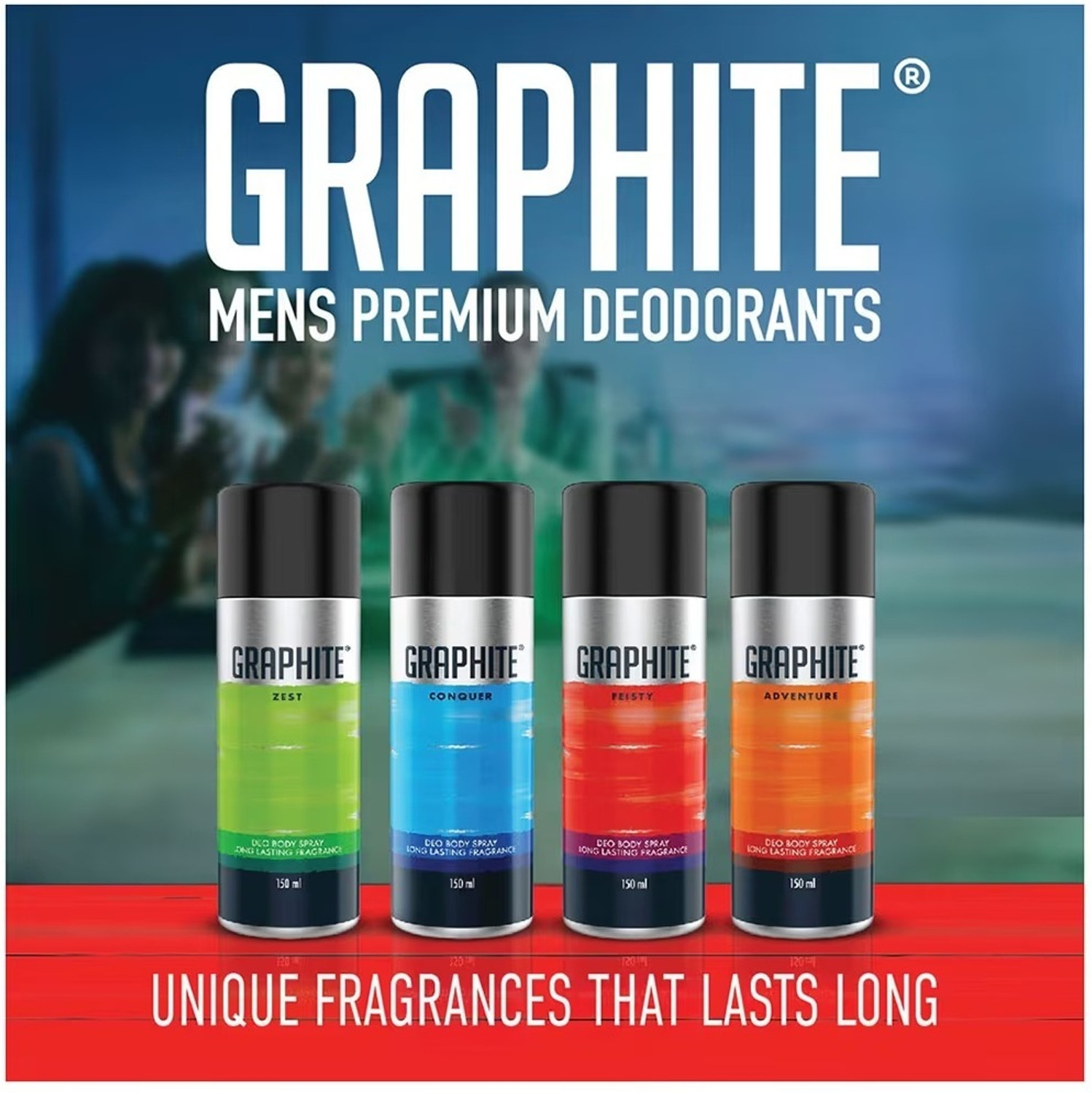 Image of GRAPHITE zest ,conquer,adventure,feisty Perfume Body Spray - For Men & Women