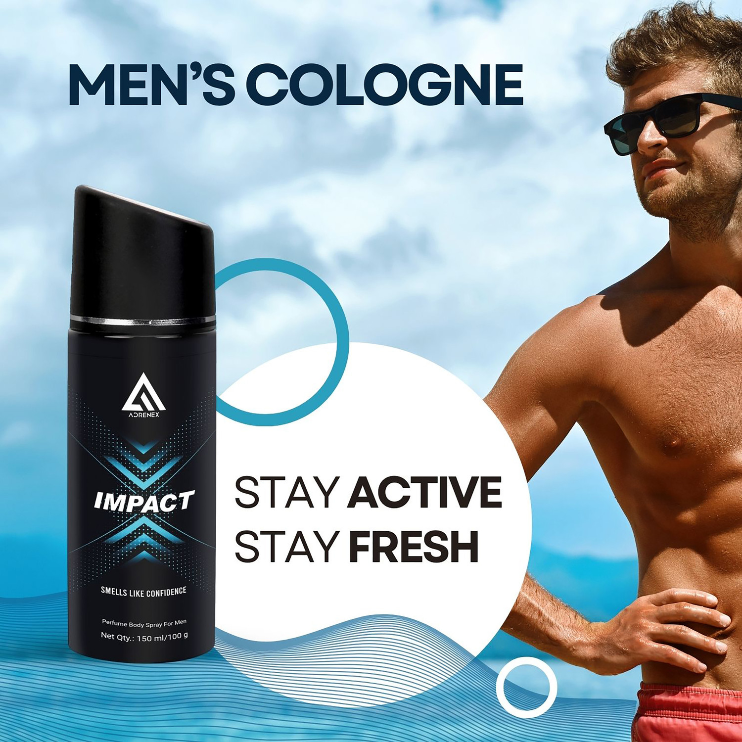 Image of Adrenex Impact Deodorant Perfume Body Spray - For Men