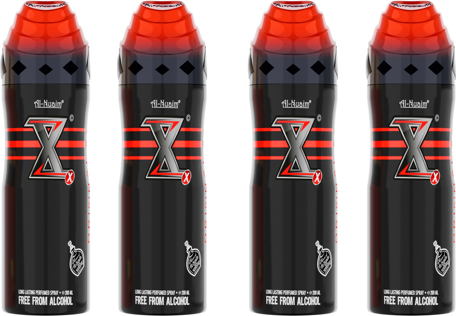 Image of Al-Nuaim Orignal xx Alcohol Free Deodorant 200ml Each Body Spray - For Men