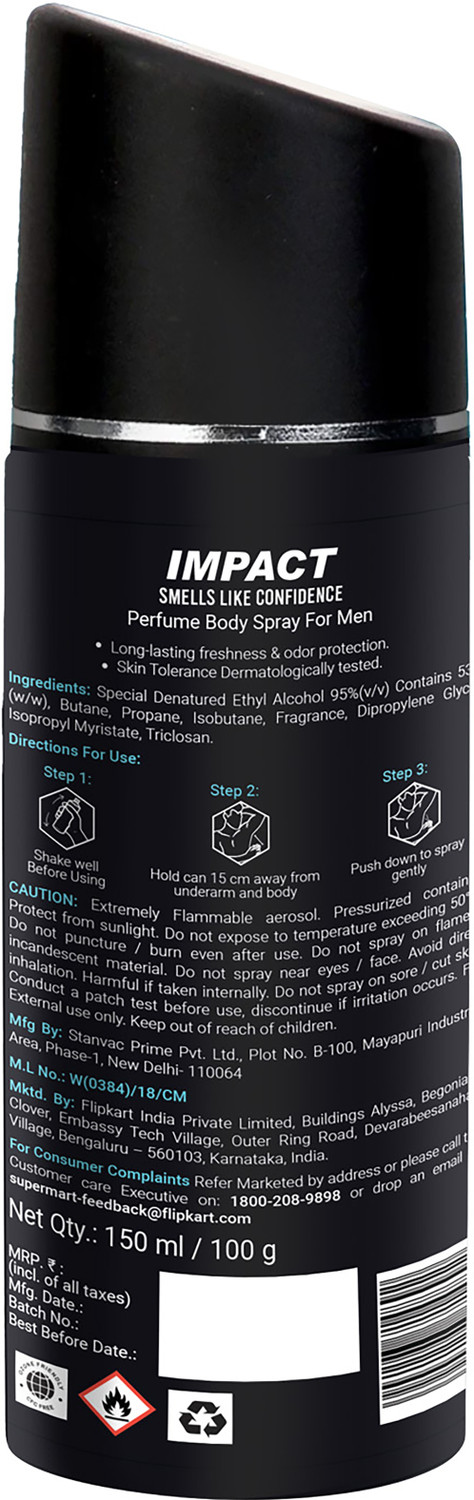 Image of Adrenex Impact Deodorant Perfume Body Spray - For Men